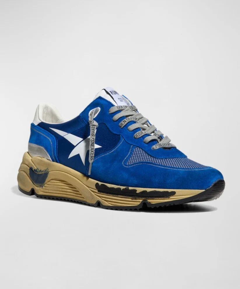 Golden Goose o1w1db10625 Running Sole Mesh Satin Trainer Sneakers Size US 10 / EU 43 - 5 Thumbnail