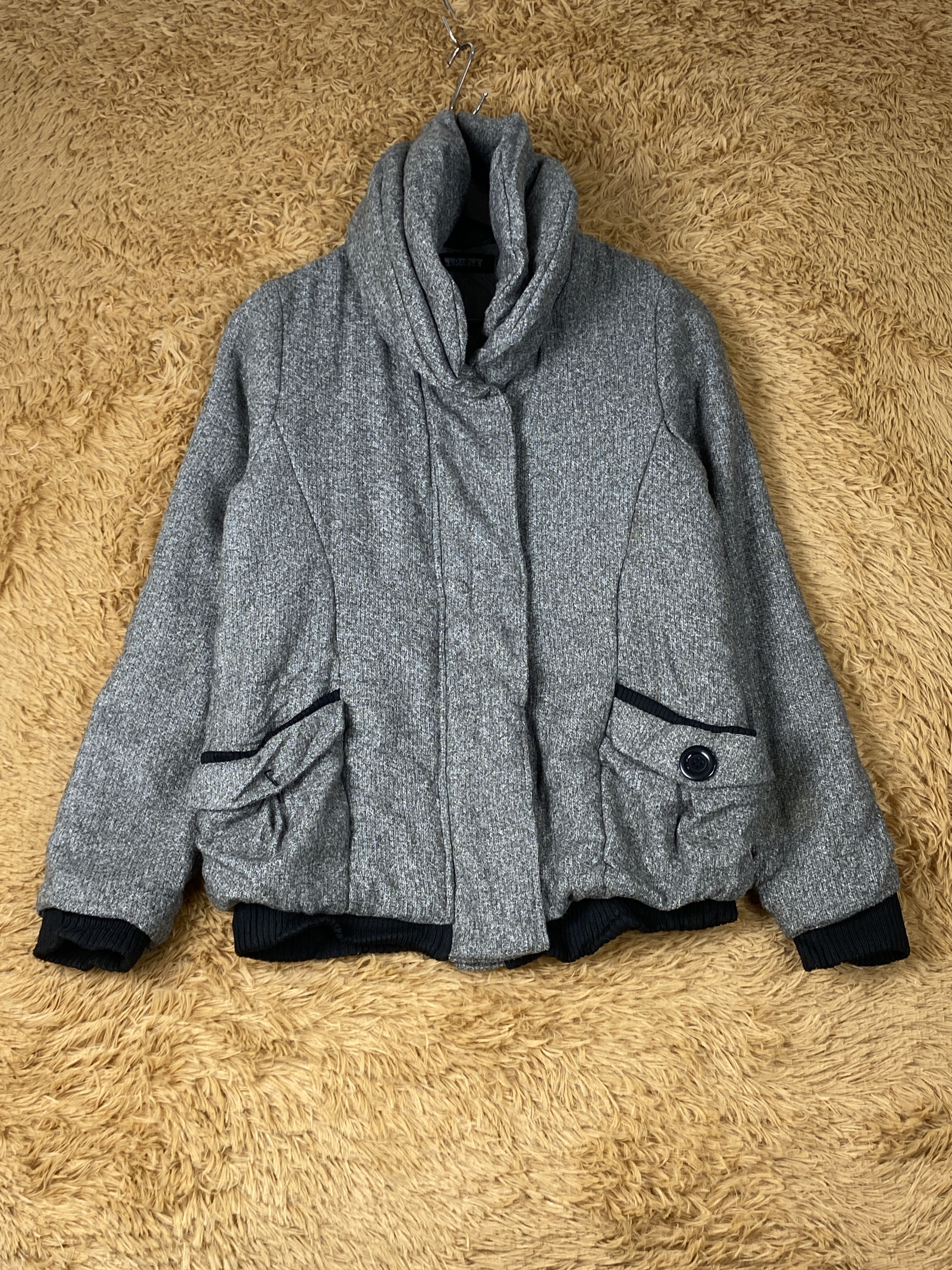 image of Vintage Trusty Nice Design Jacket in Grey, Men's (Size 2XS)