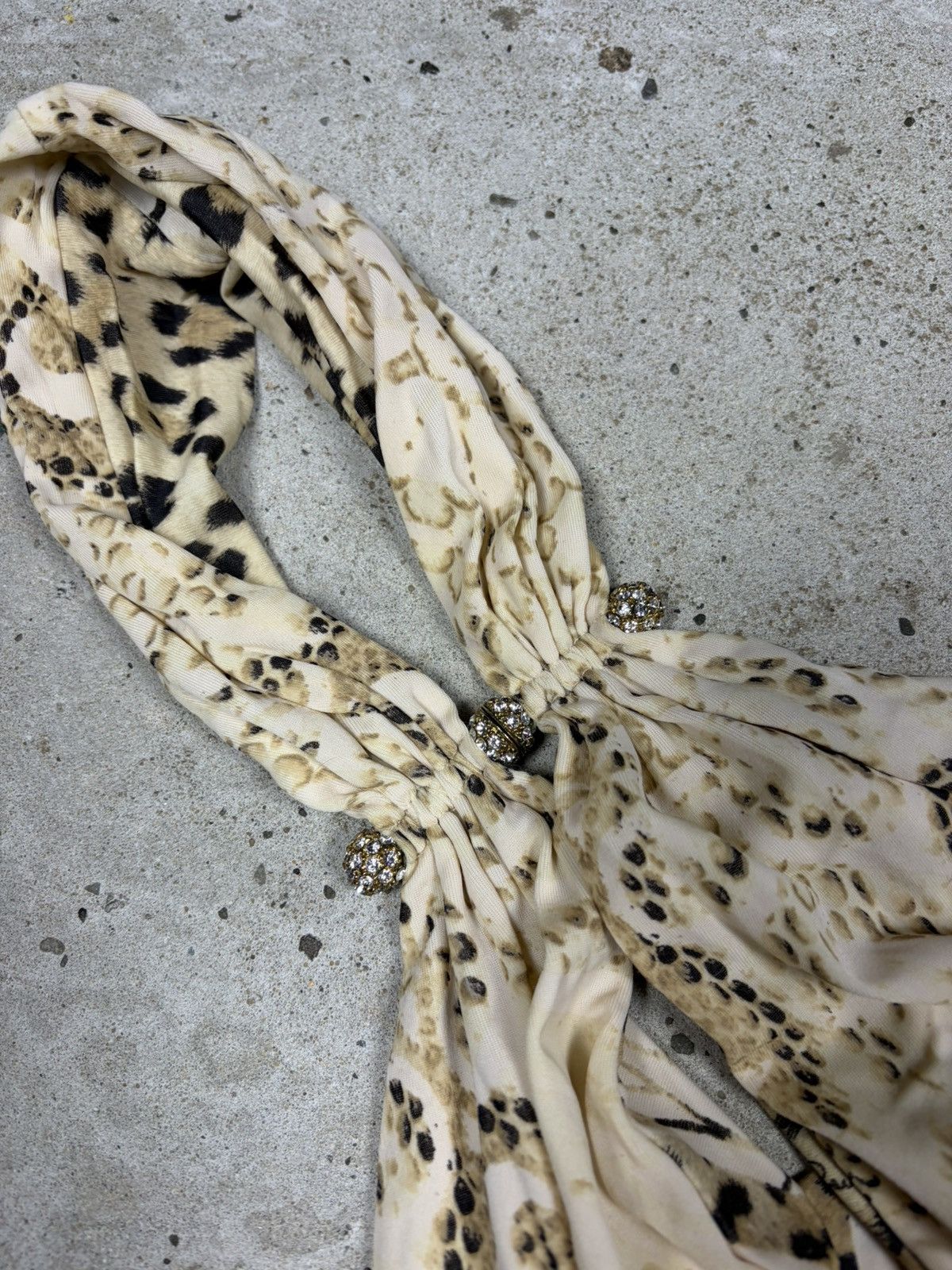 Roberto Cavalli Roberto Cavalli 2006 Leopard Snake Animal Print Halter Dress Size M / US 6-8 / IT 42-44 - 10 Thumbnail
