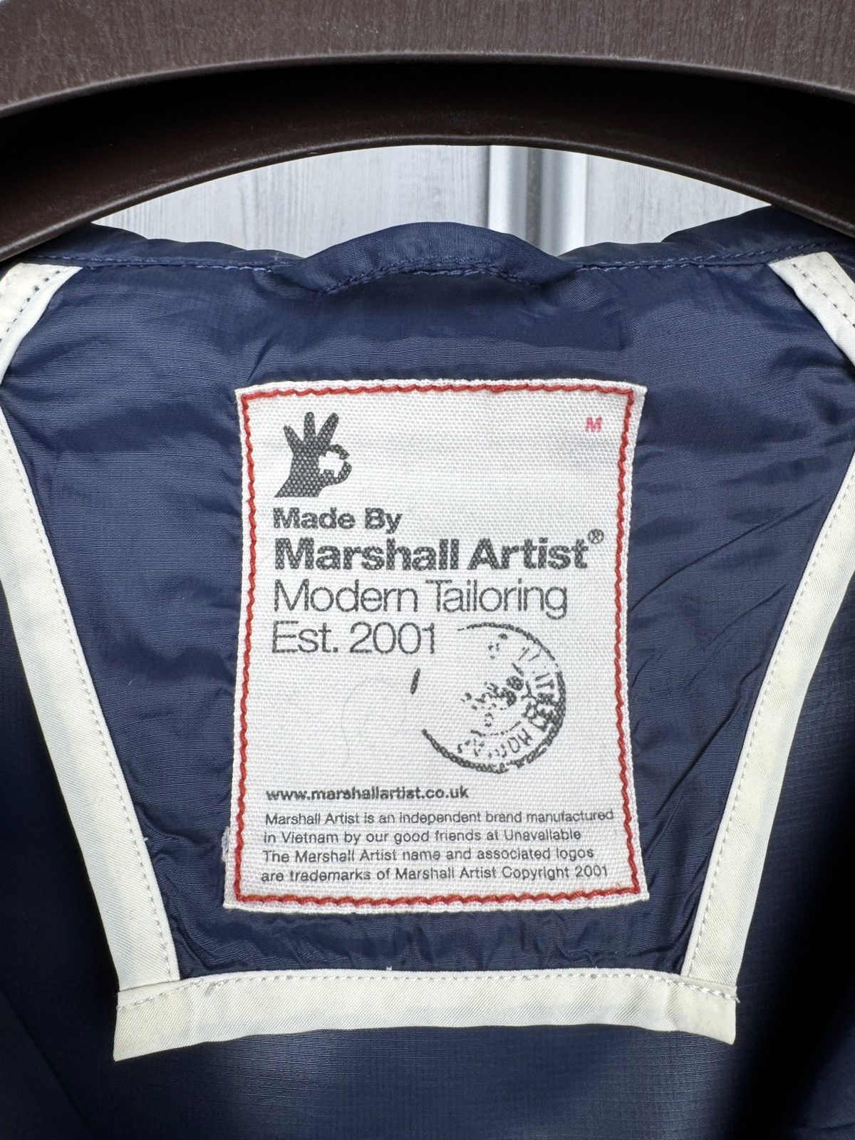 Marshall Artist Marshall Artist Navy Blue Lightweight Windcheater Jacket Size US M / EU 48-50 / 2 - 13 Thumbnail
