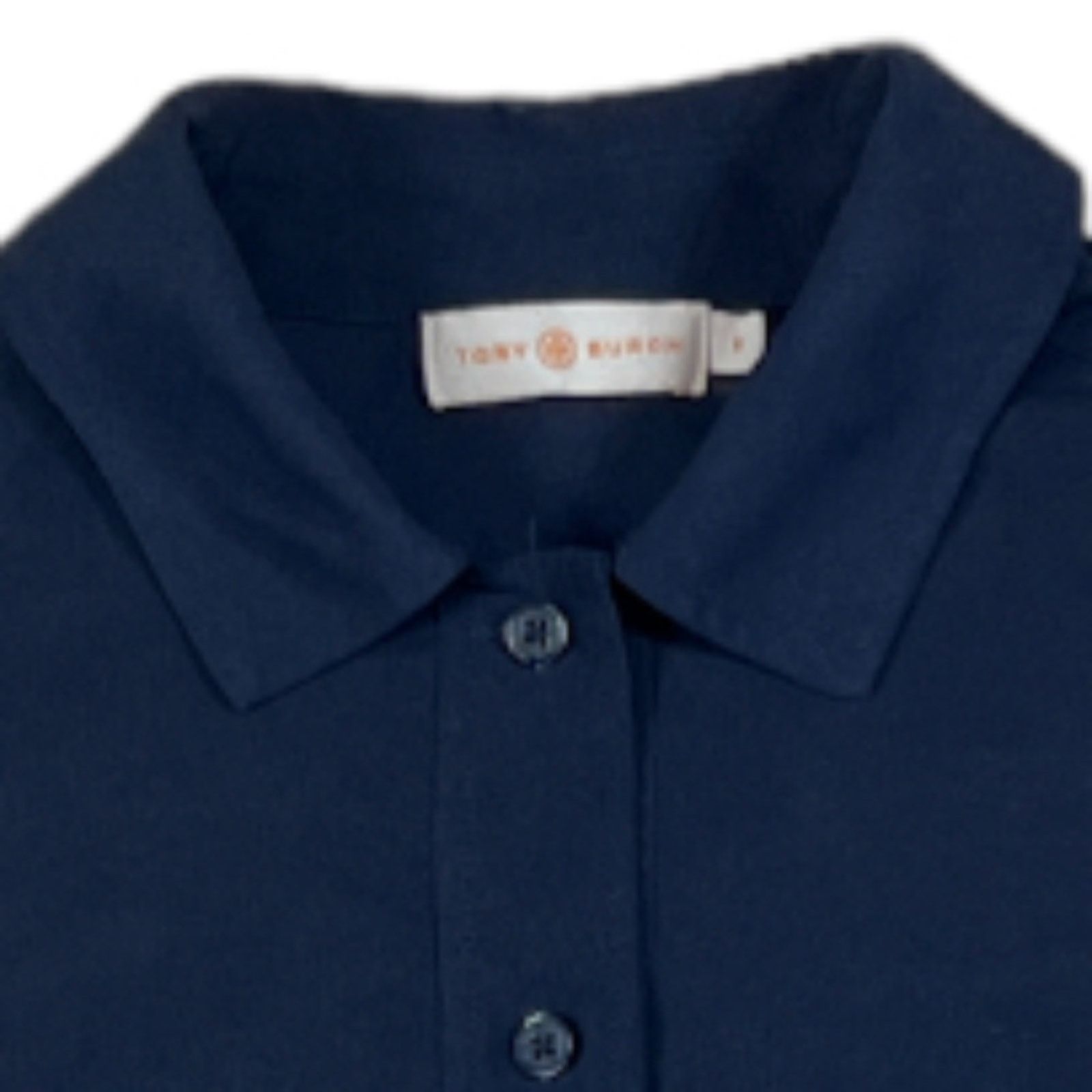 Tory Burch Tory Burch Navy Blue Shirt | Size 0 Size XS / US 0-2 / IT 36-38 - 4 Thumbnail
