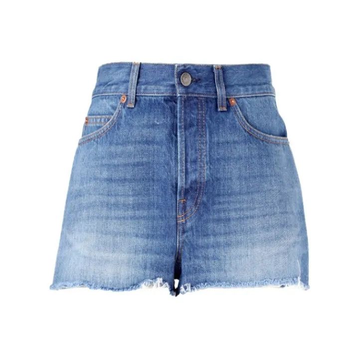 Gucci GUCCI Duck Print Casual Denim Shorts for Women Size 24" / US 00 / IT 34 - 1 Thumbnail