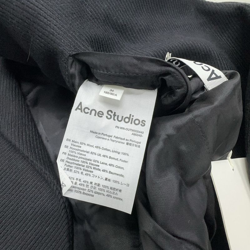 Acne Studios Acne Studios Long Sleeve Logo Blazer Coat Size S / US 4 / IT 40 - 1 Thumbnail
