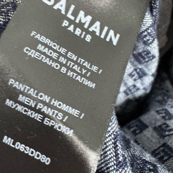 Balmain Balmain Monogram Jacquard Denim Jeans Blue Men’s Size 32 Size US 32 / EU 48 - 8 Thumbnail