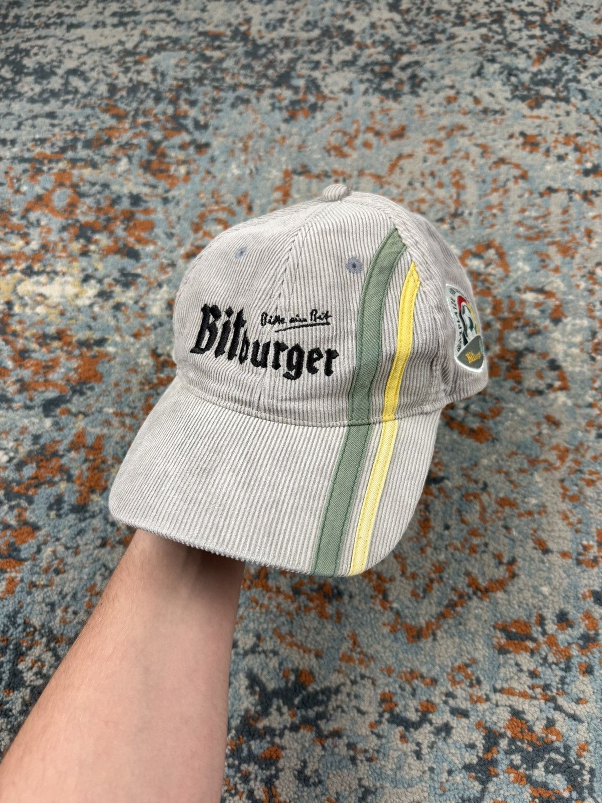 Other Vintage 90s Bitburger German football team corduroy hat | Grailed