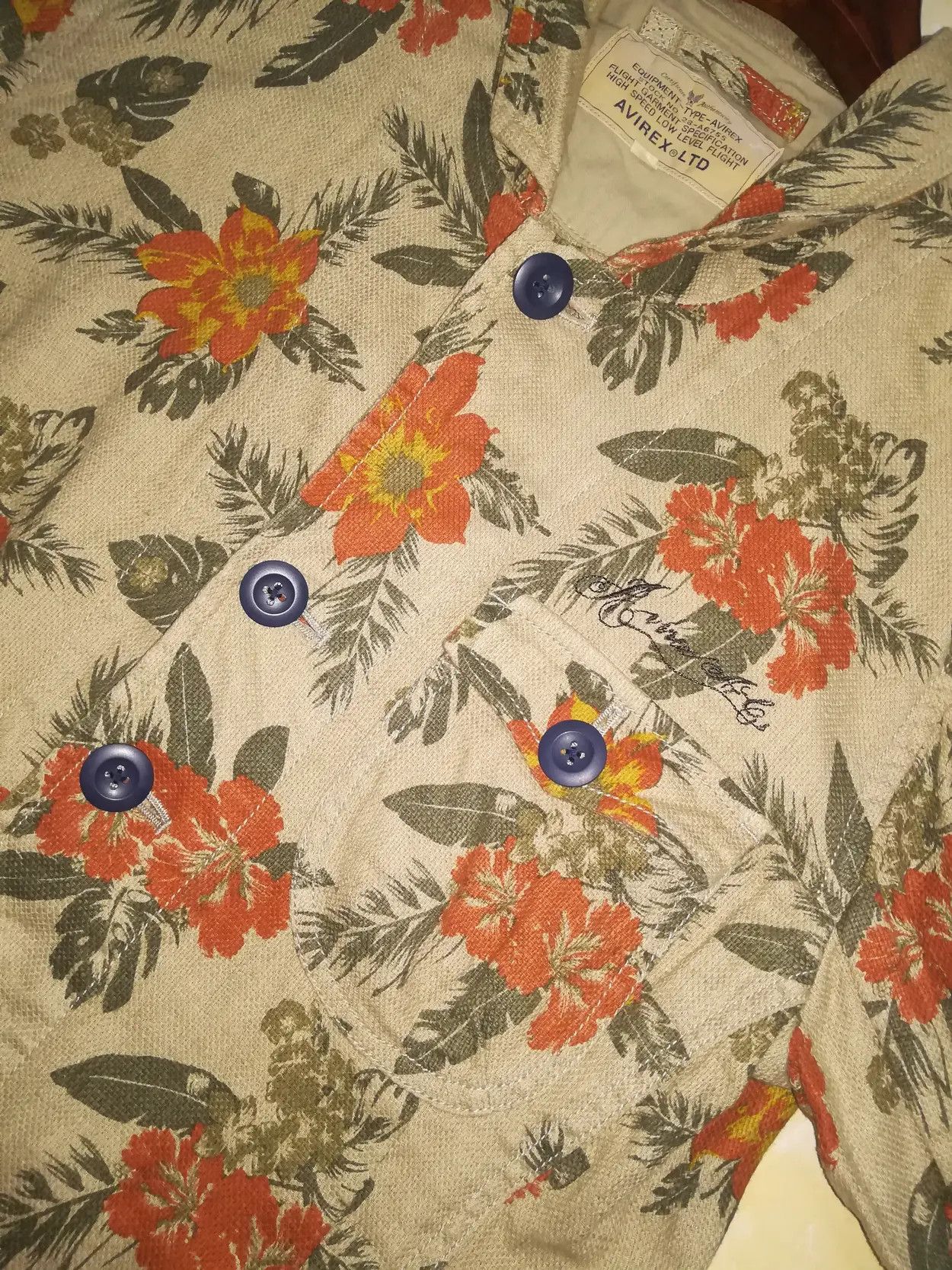 Avirex Avirex Flight Garment Specification Blazer Floral Size US L / EU 52-54 / 3 - 5 Thumbnail