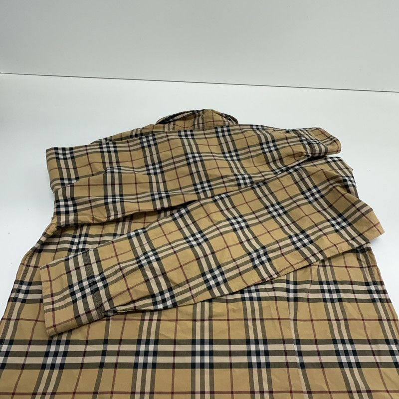 Burberry Burberry Cotton Long Sleeve Shirt in Khaki 0079 Size US XS / EU 42 / 0 - 1 Thumbnail