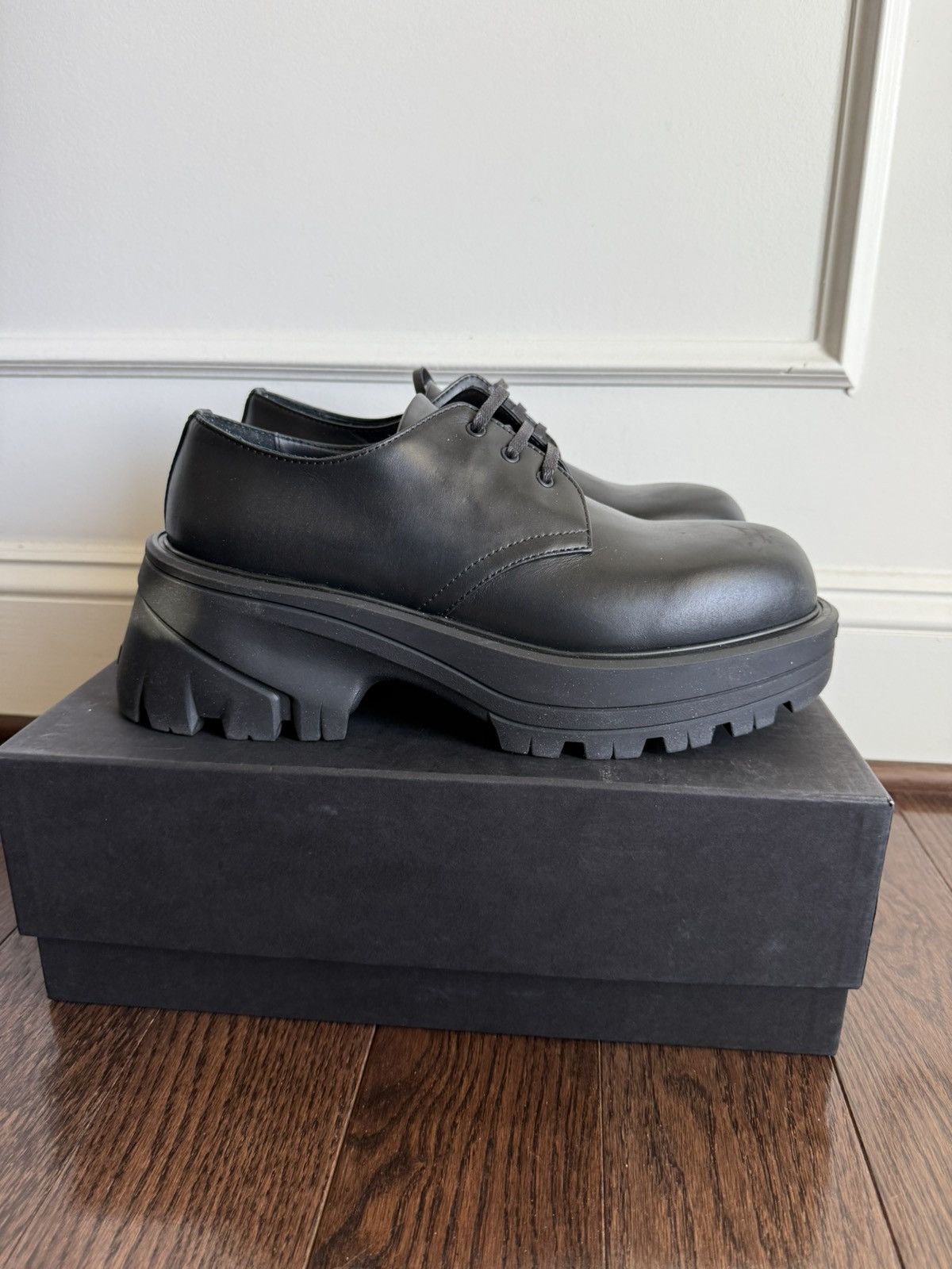 1017 ALYX 9SM SIZE44 DERBY SHOES 厚底 革靴 1017 ALYX 9SM - Derby Shoes With Removable Vibram Sole | HBX