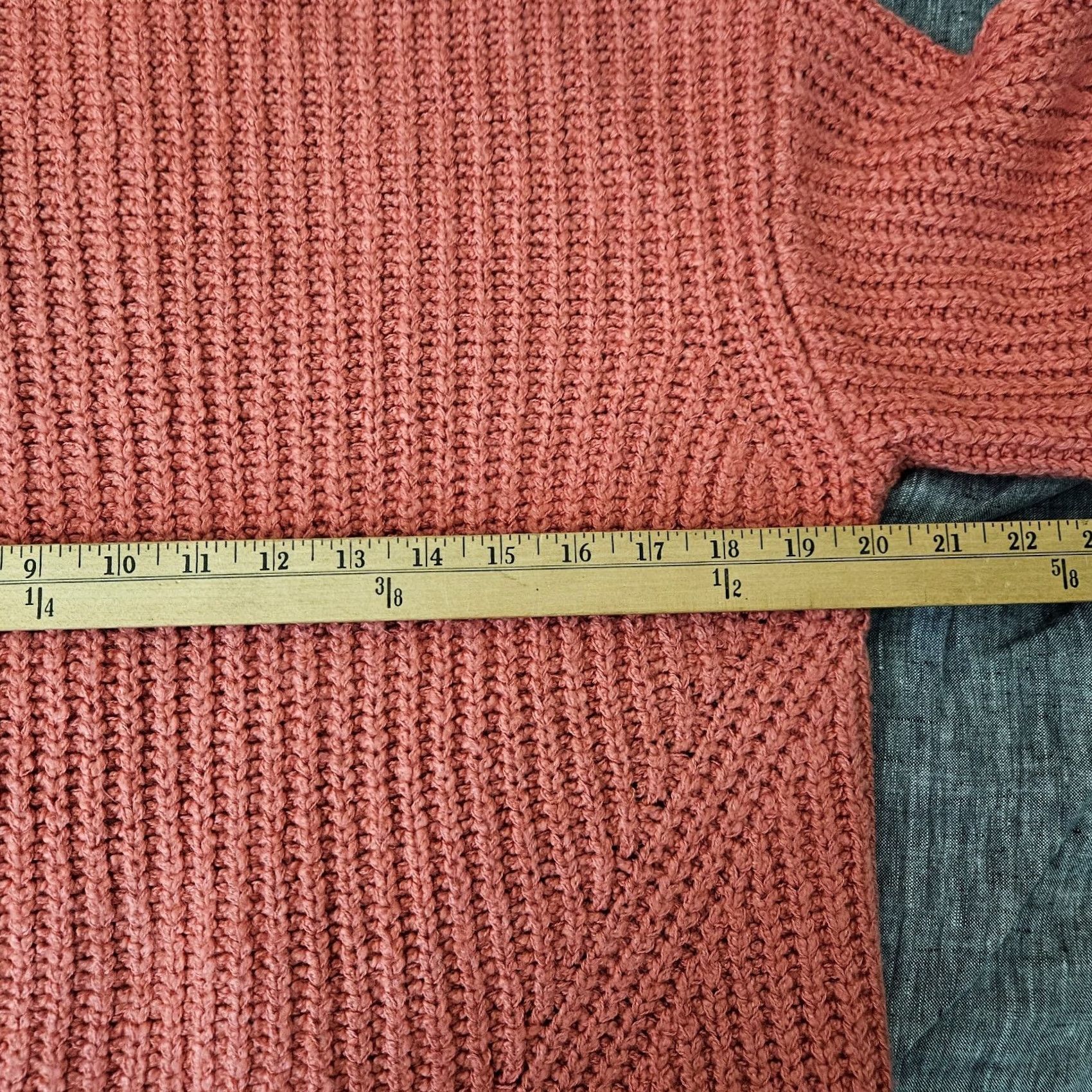 Anthropologie Anthropologie Women Sweater XXS Pink Chunky Knit Turtleneck Cozy Size XXS / US 00 / IT 34 - 6 Thumbnail