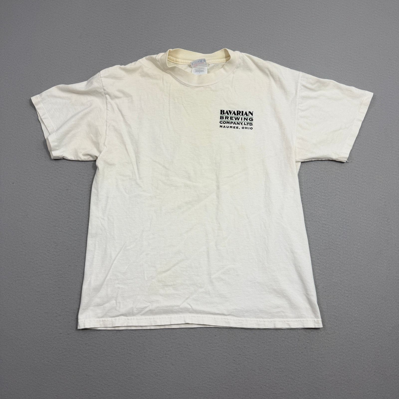 Vintage Vintage Bavarian Brewing Company Shirt Large White 90s Size US L / EU 52-54 / 3 - 3 Thumbnail
