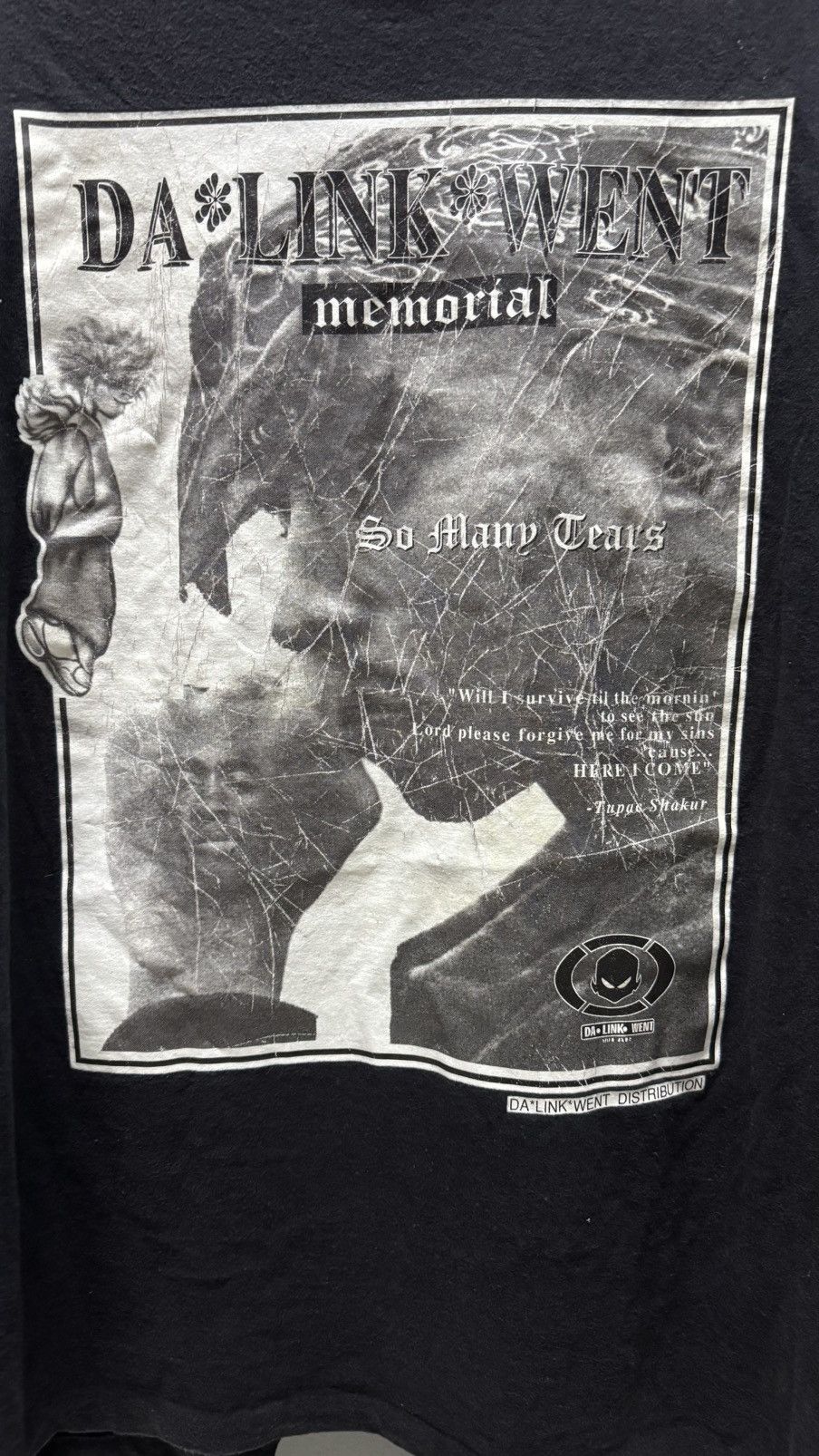 Rap Tees × Vintage Vintage Da Link Went Memorial Tupac Size US XL / EU 56 / 4 - 3 Thumbnail