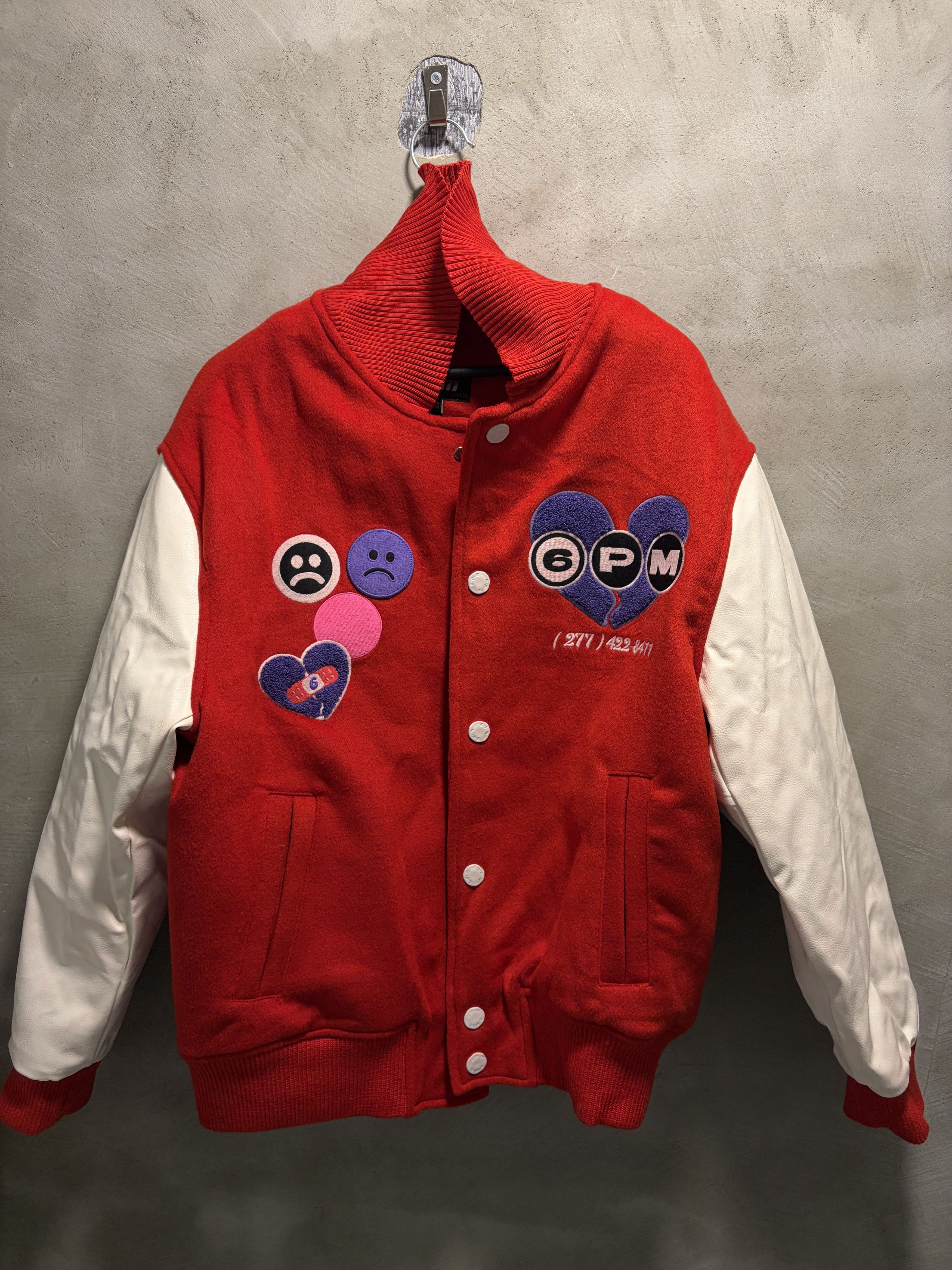 Other 6PM Season Sad Boys Red College Jacket Size US M / EU 48-50 / 2 - 1 Thumbnail