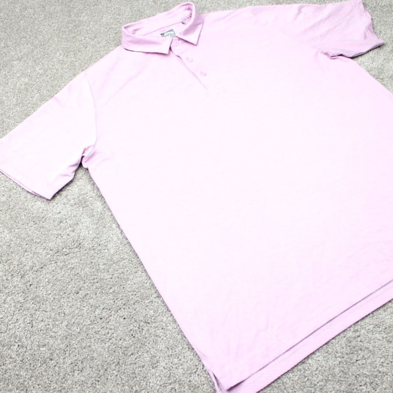 Callaway Callaway Polo Shirt Mens Large Pink Striped Golf Polyester Stretch Short Sleeve Size US L / EU 52-54 / 3 - 5 Thumbnail