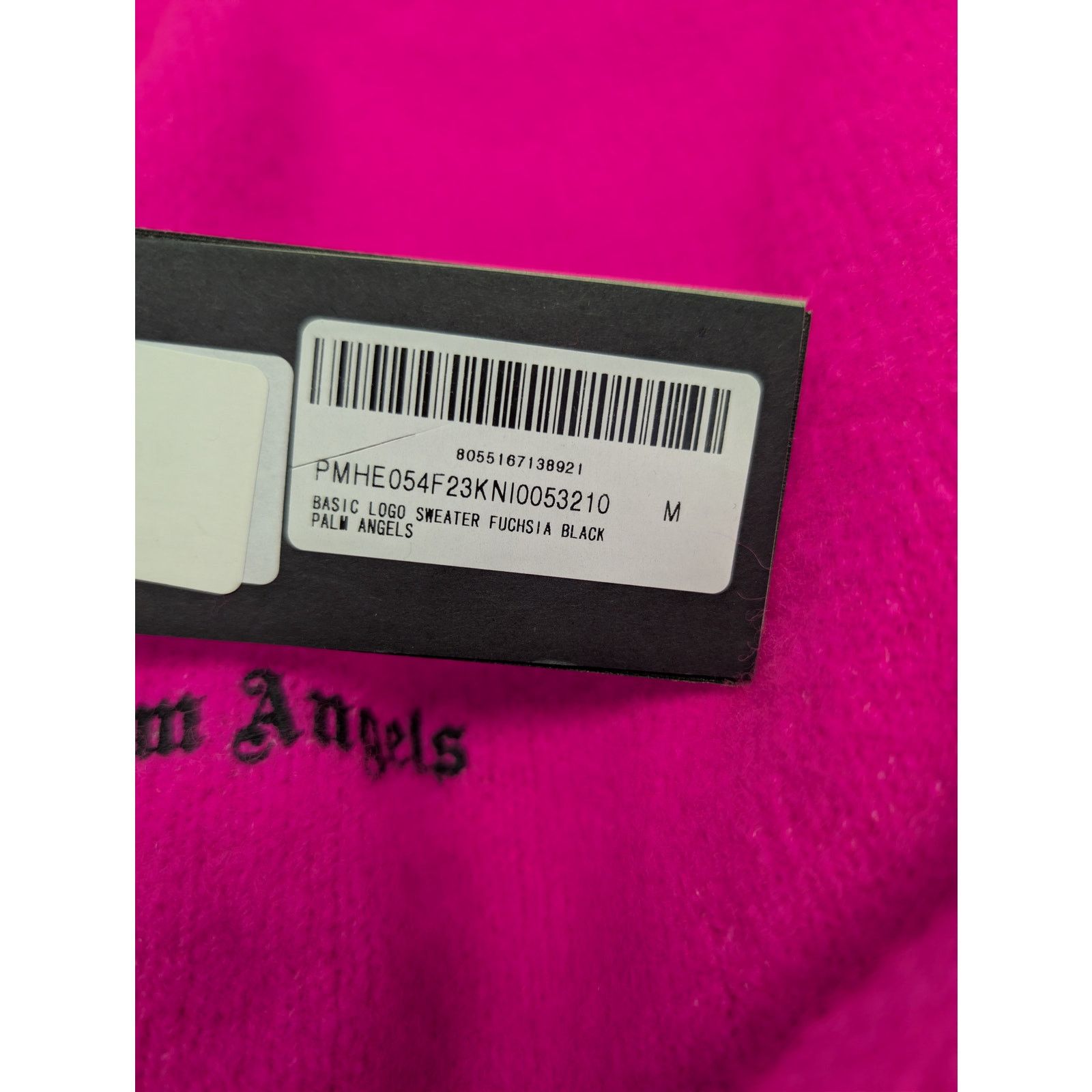 Palm Angels o1rshd1 Basic Logo Sweater in Fuchsia / Black Size US M / EU 48-50 / 2 - 22 Thumbnail