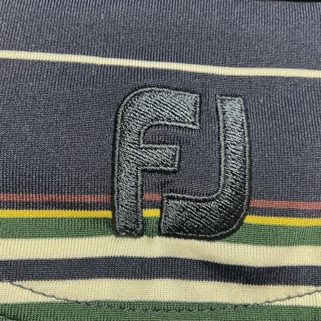 Footjoy FootJoy Navy Striped Short Sleeve Golf Polo Shirt Men Large Size US L / EU 52-54 / 3 - 6 Thumbnail