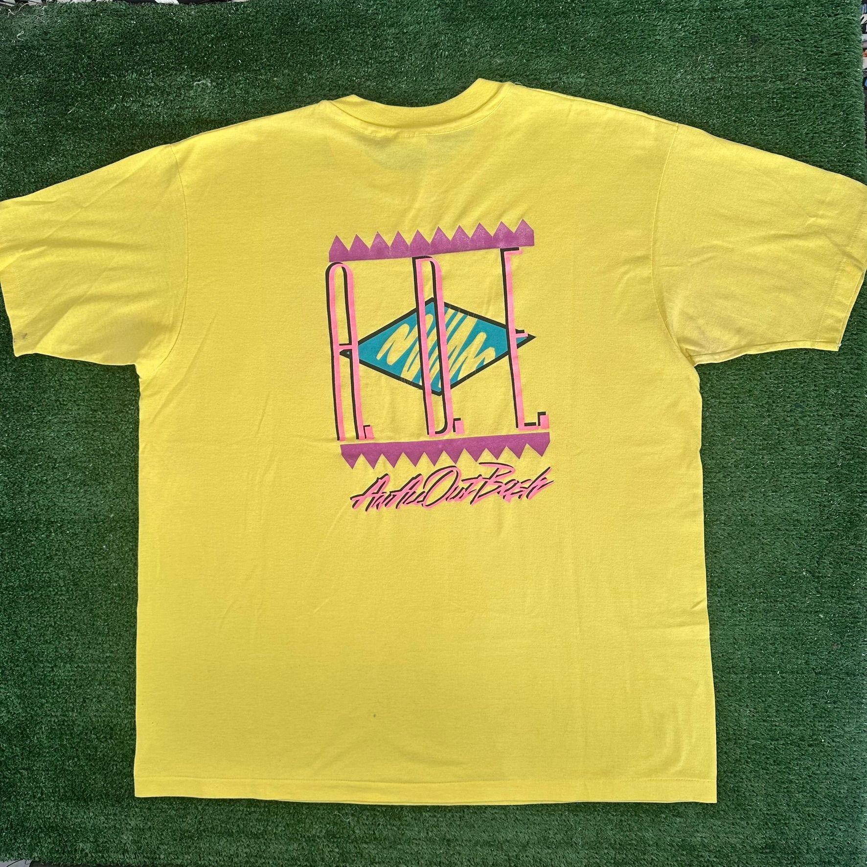 Vintage Vintage 90s 4 Sight Records T-Shirt MC A.D.E. All Out Bash M Size US XL / EU 56 / 4 - 1 Thumbnail