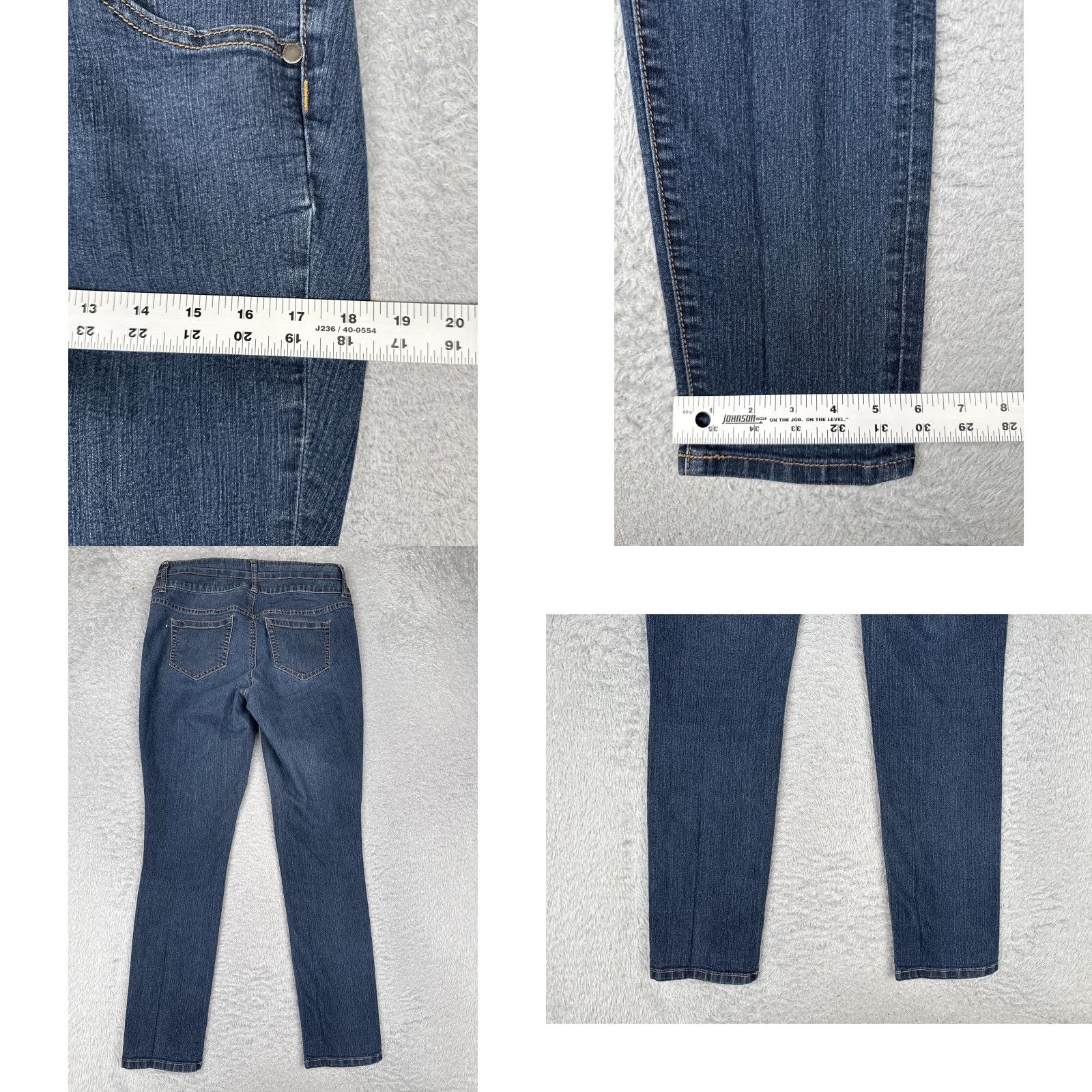 Torrid Torrid Jeans Womens Skinny Blue Mid Rise 12R 31x30 Stretch Double Button Zip 5-Pocket Denim Cotton Polyester Spandex Size 34" / US 12 / IT 48 - 9 Thumbnail
