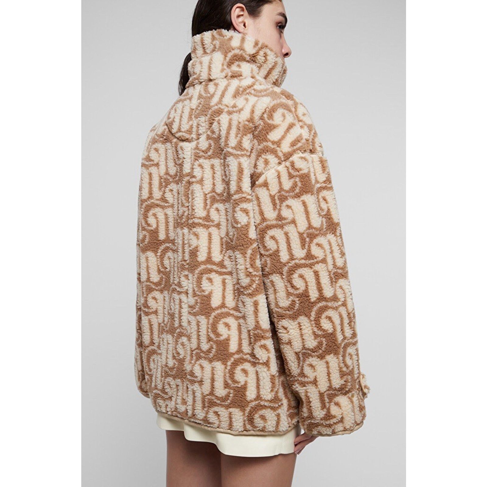 Nanushka Nanushka Logo Tan Beige faux fur fleece pullover Medium Size US M / EU 48-50 / 2 - 4 Thumbnail