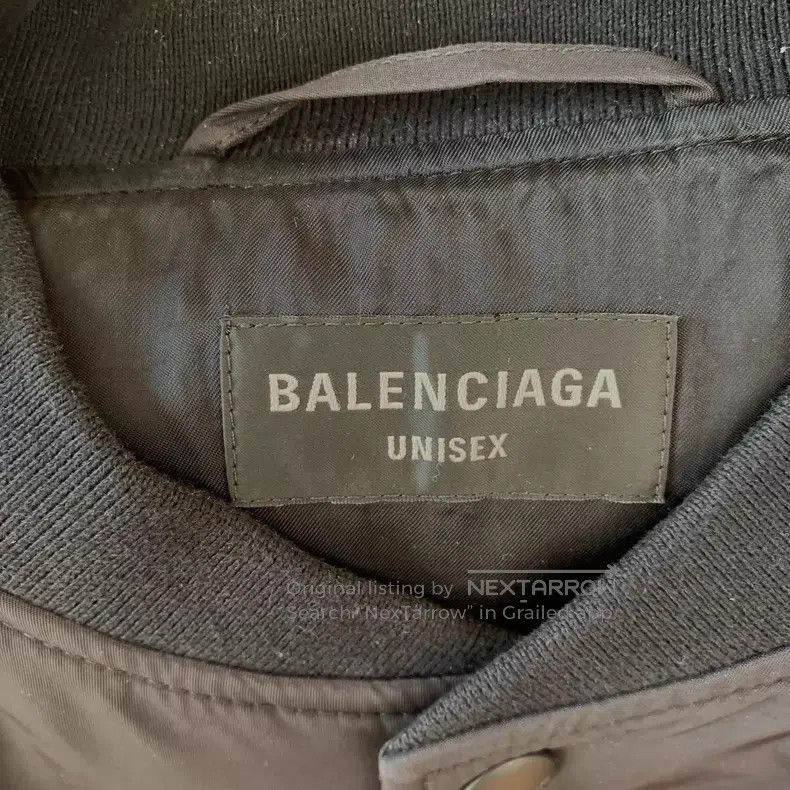 Balenciaga Balenciaga Embroidered Letter Print Baseball Jacket Size US L / EU 52-54 / 3 - 2 Thumbnail