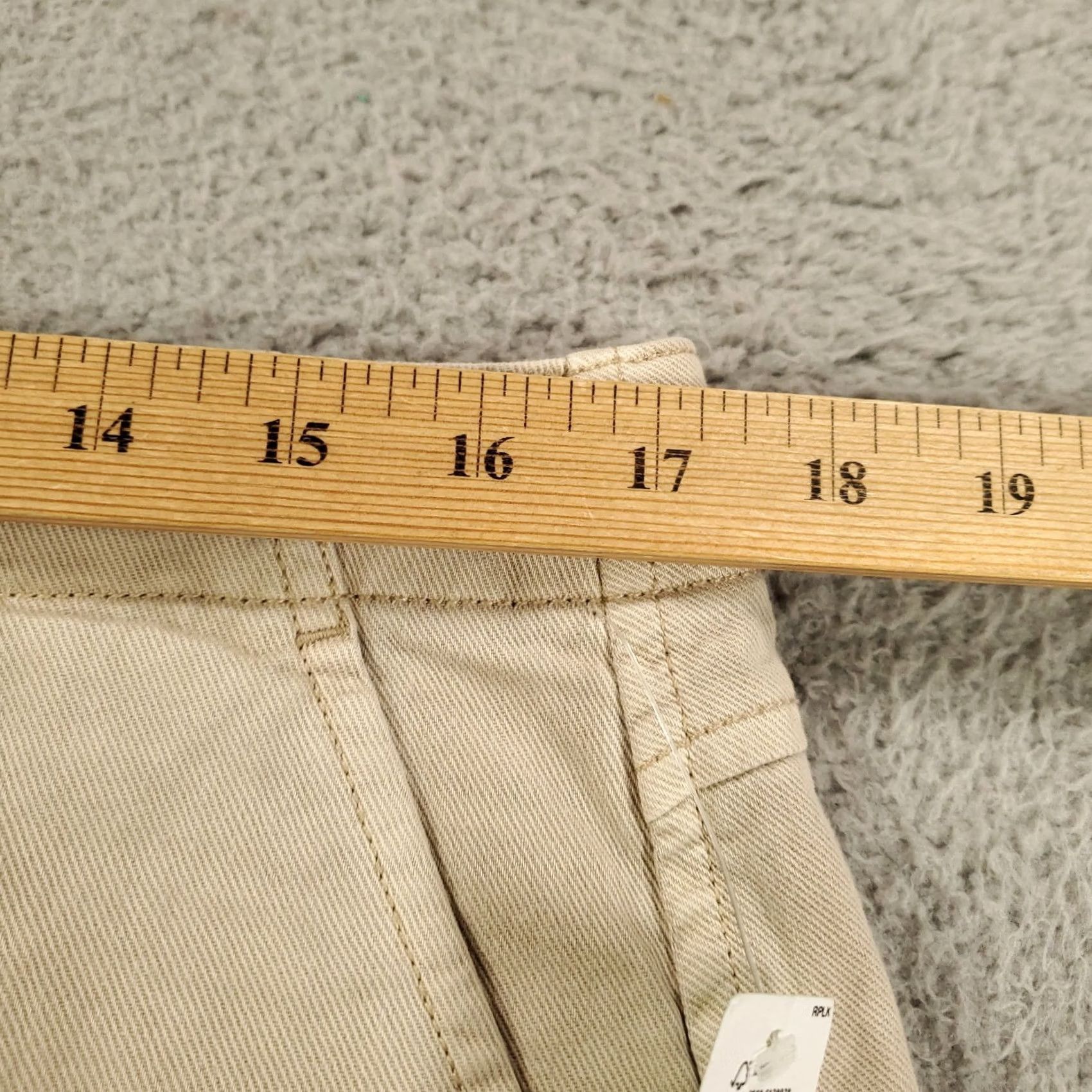 Gap VINTAGE Gap Jeans Wide-Leg Beige 14 26in Inseam 100% Cotton Relaxed Women's Hip Hop 90s Grunge Baggy NWT Size 36" / US 14 / IT 50 - 2 Thumbnail