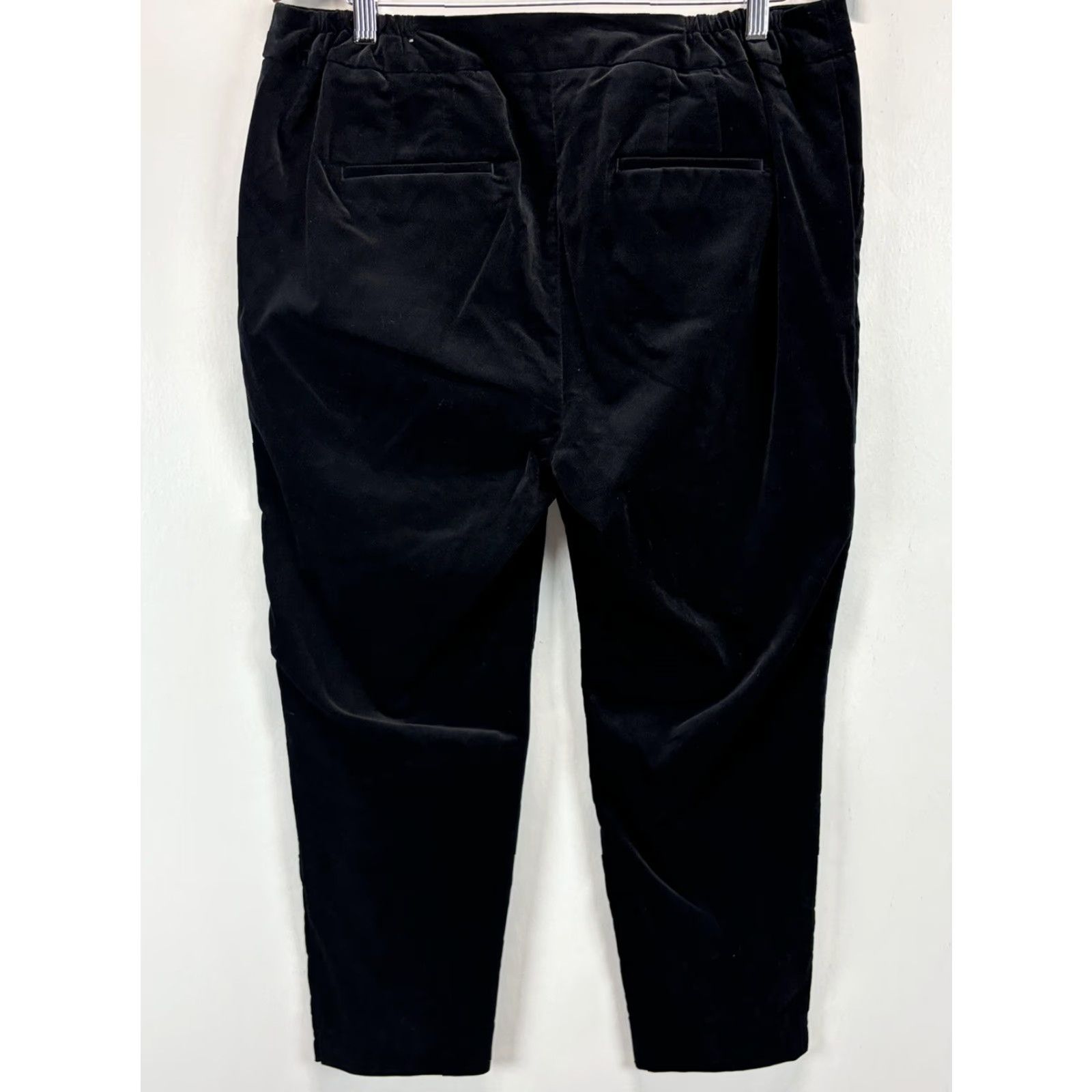 Talbots Talbots Hampshire Ankle Velvet Pants 14W Plus Black Elastic Sides Womens Pants Size 36" / US 14 / IT 50 - 3 Thumbnail