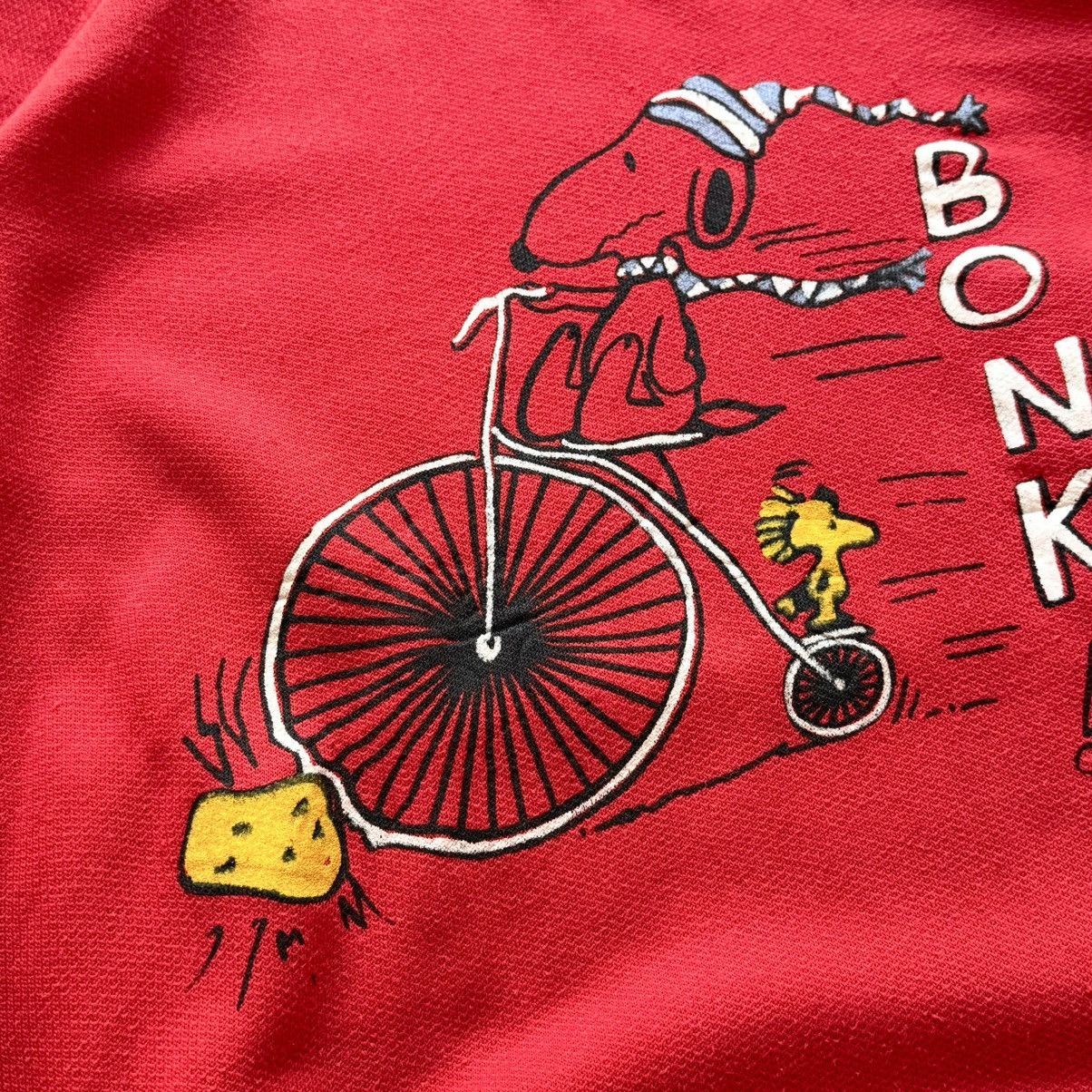 Vintage RARE 70-80s Peanuts Snoopy Bonk Cartoon Movie Sweatshirt Size US XL / EU 56 / 4 - 4 Thumbnail