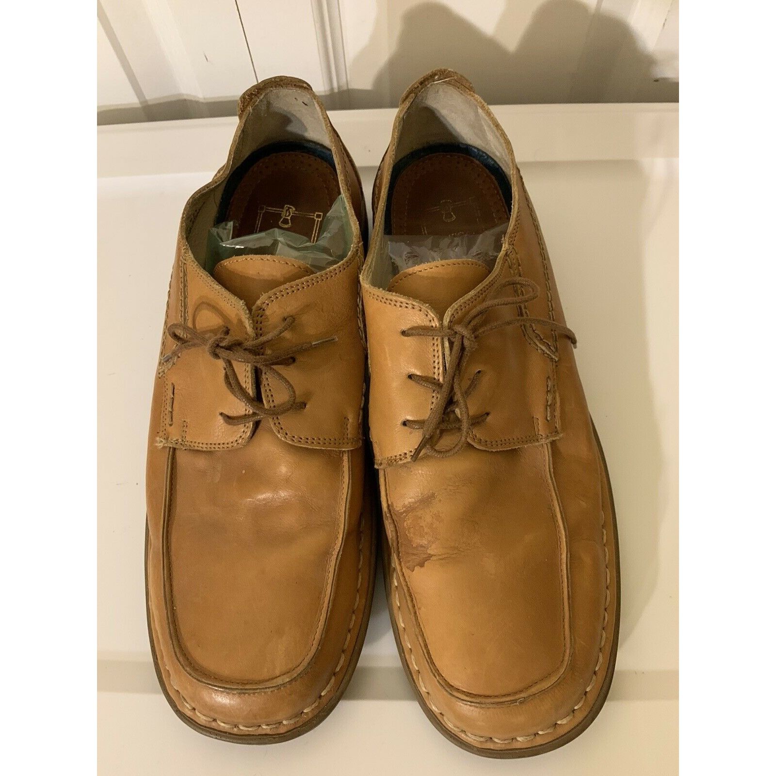 Vintage ANTICA CUOIERIA SHOEMAKER'S Men’s Sz 11D Leather Shoes Tan M Size US 11 / EU 44 - 1 Thumbnail