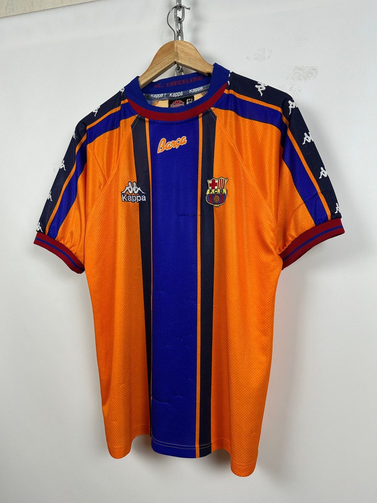 Kappa × Vintage 1997/98 Vintage Kappa FC Barcelona Away Soccer Jersey Size US M / EU 48-50 / 2 - 3 Thumbnail
