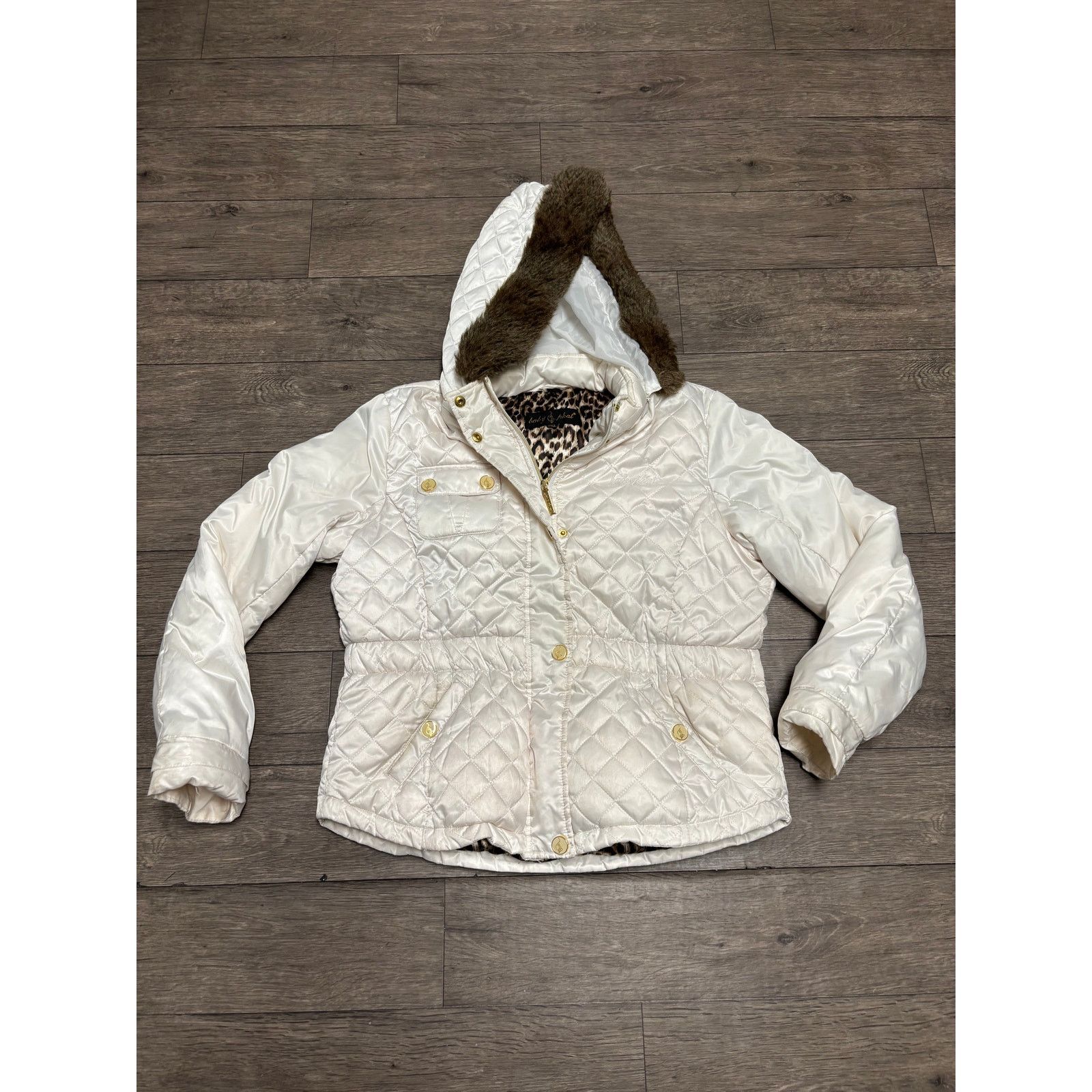 Vintage Vintage Baby Phat White Puffer Jacket Flux Fur Sz 2XL Size XXL / US 16-18 / IT 52-54 - 1 Thumbnail
