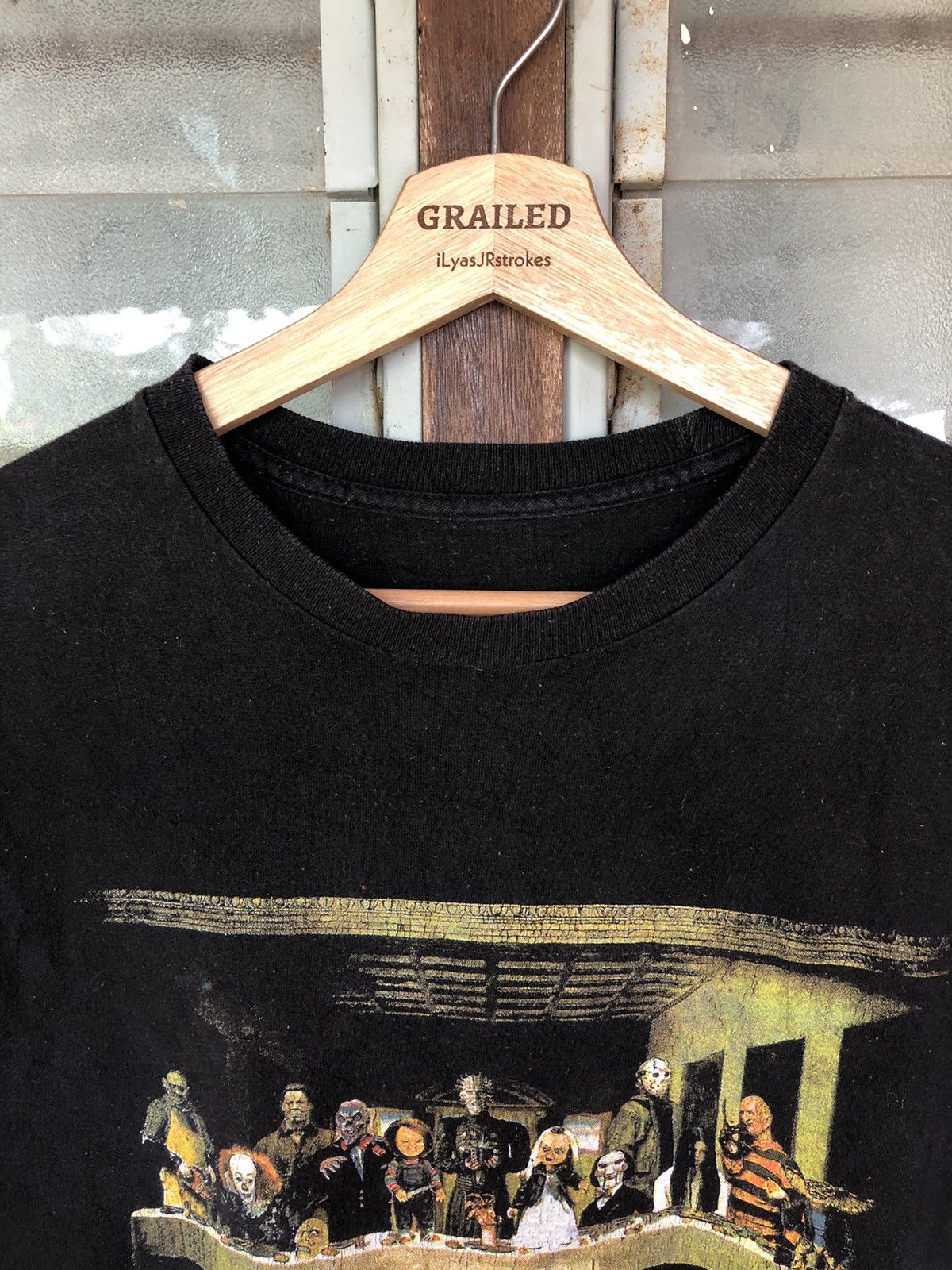 Expert Horror Vintage Movie Character Comedy Horror Lineup Photo Shirt Tee Size US M / EU 48-50 / 2 - 10 Thumbnail