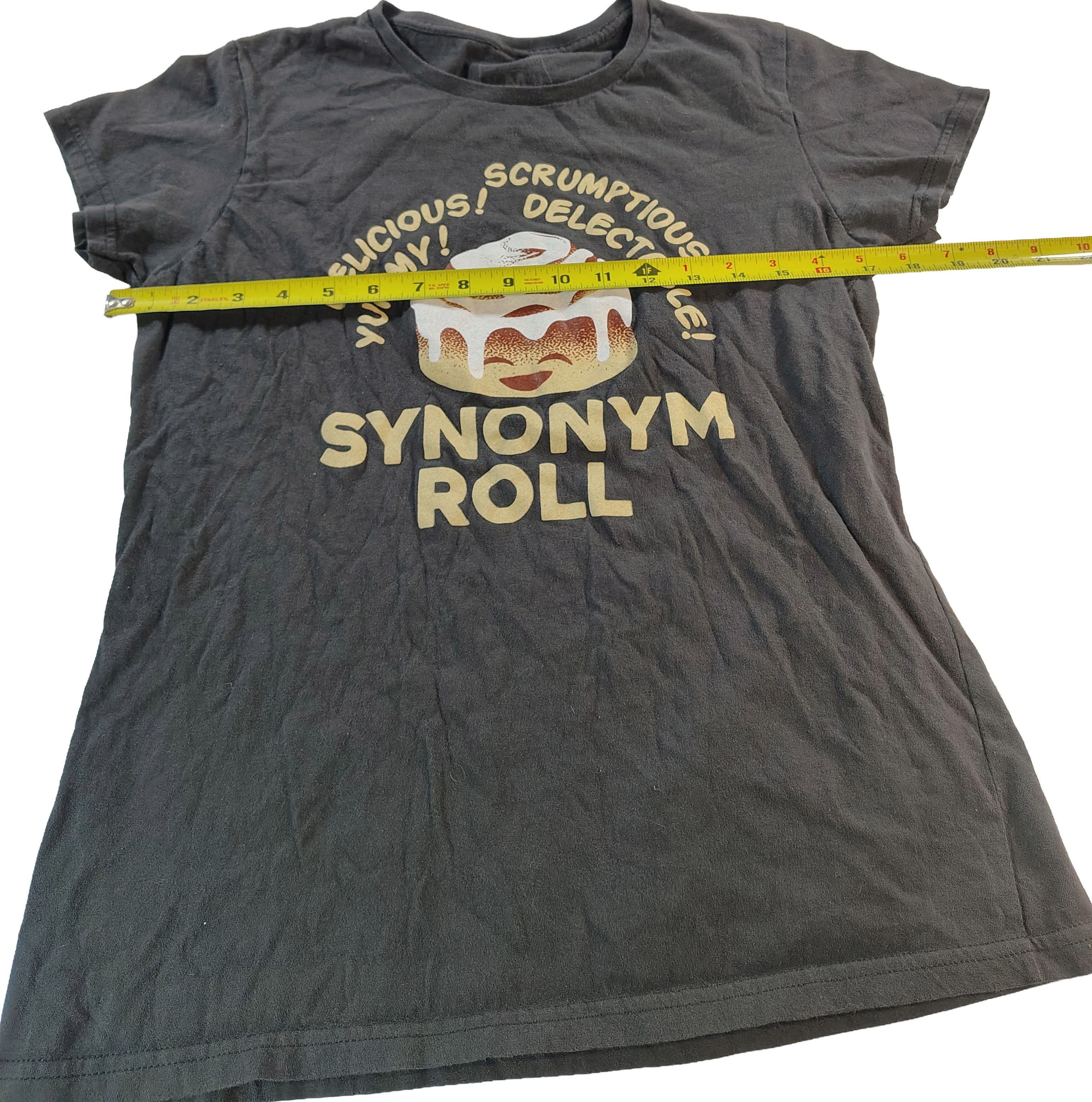 Other Women's Medium Dark Grey "Synonym Roll" Graphic T-Shirt Size M / US 6-8 / IT 42-44 - 4 Thumbnail