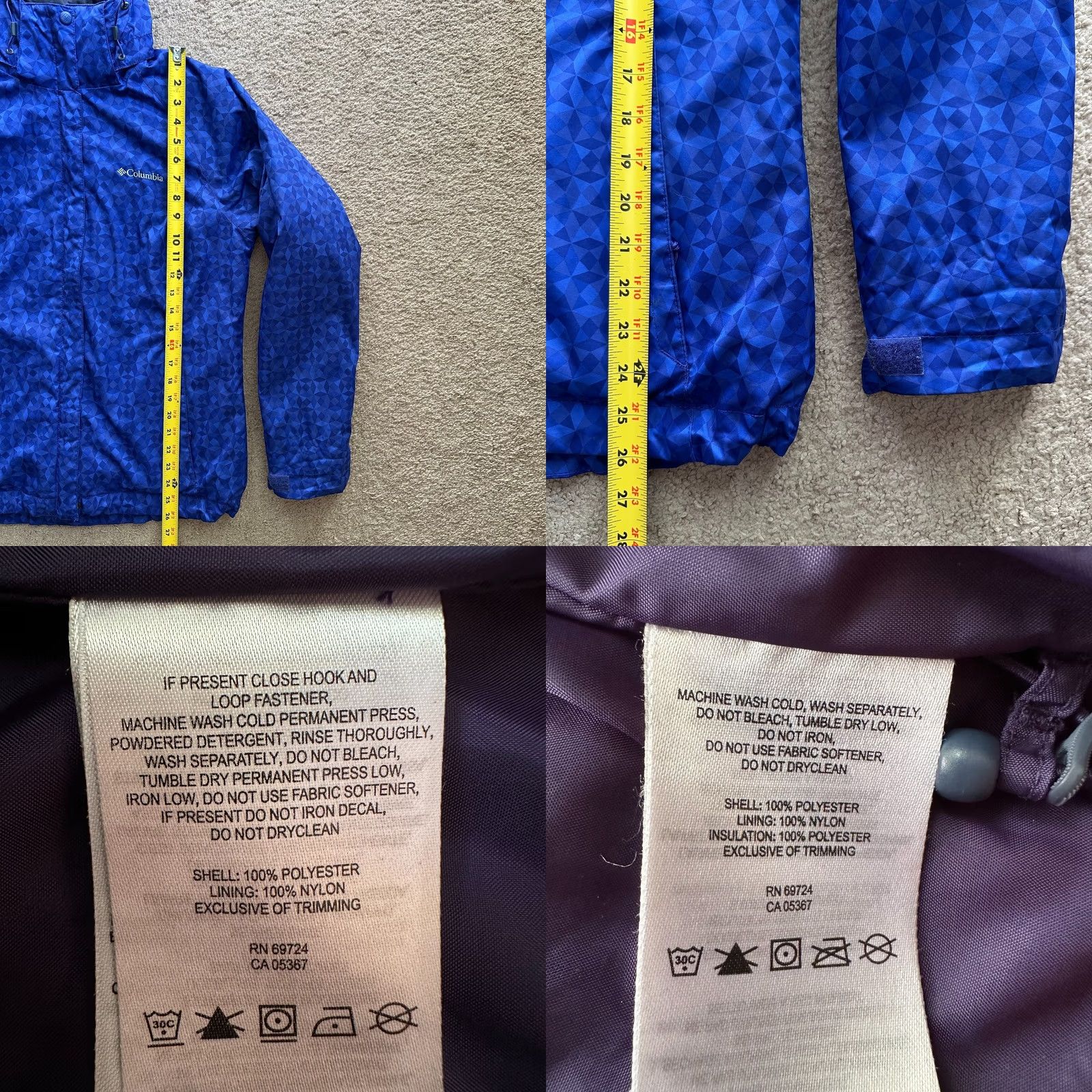 Vintage Columbia Jacket Womens Small Interchange Blue Lined Full Zip Pockets Winter Jacket Size S / US 4 / IT 40 - 9 Thumbnail