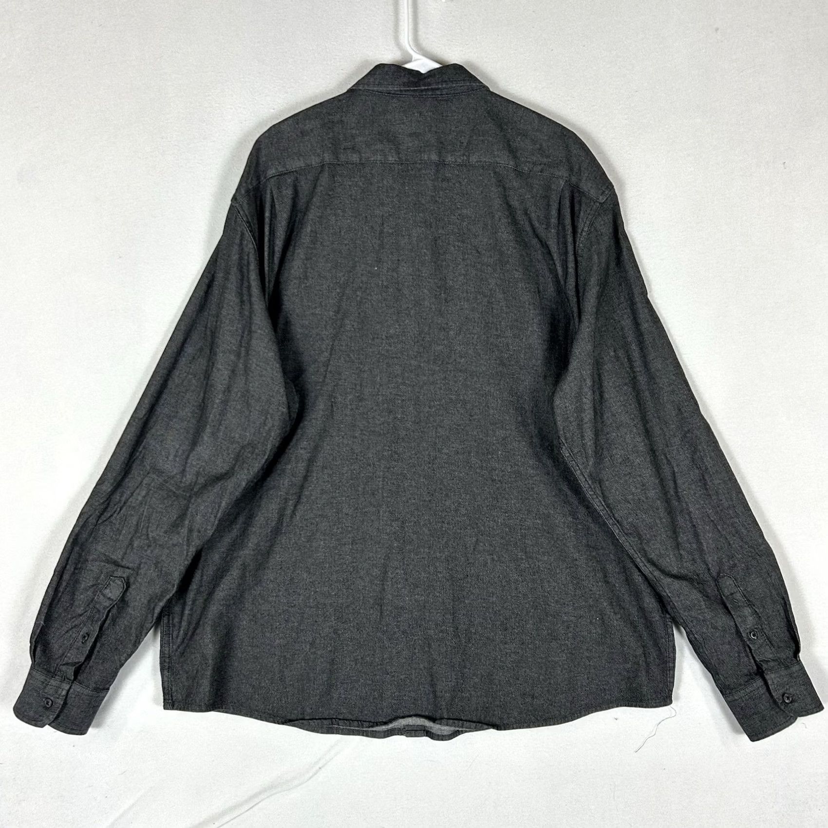 Wrangler Wrangler Shirt Button-Up 2XL Gray Long Sleeve Heavyweight Casual Mens Victory Western Modern Comfort Flex Button Up Shirt 2XL Gray Size US XXL / EU 58 / 5 - 4 Thumbnail