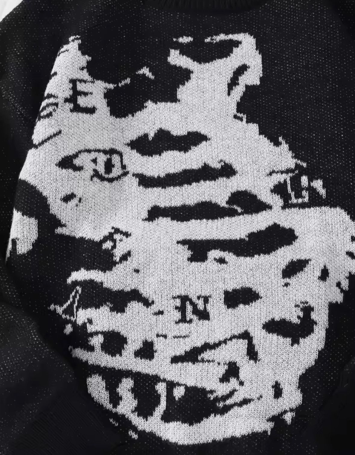Japanese Brand Dinosaur Skeleton Sweater Jacquard Knitted Sweatshirt Size US L / EU 52-54 / 3 - 6 Thumbnail