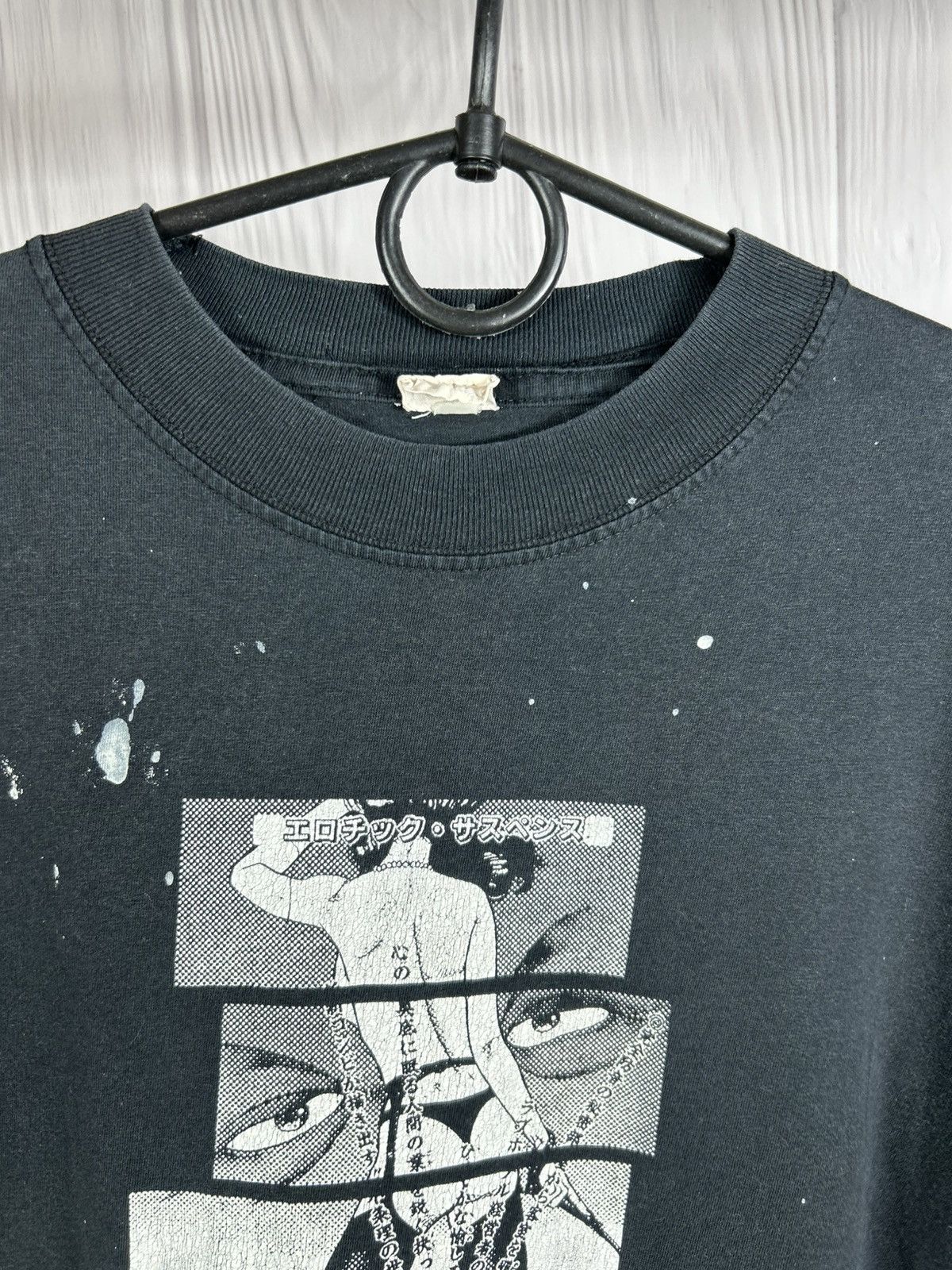 Japanese Brand Vintage Rare Erotic Manga Sexy Girl Suspense Tee Aesthetic Size US XL / EU 56 / 4 - 8 Thumbnail