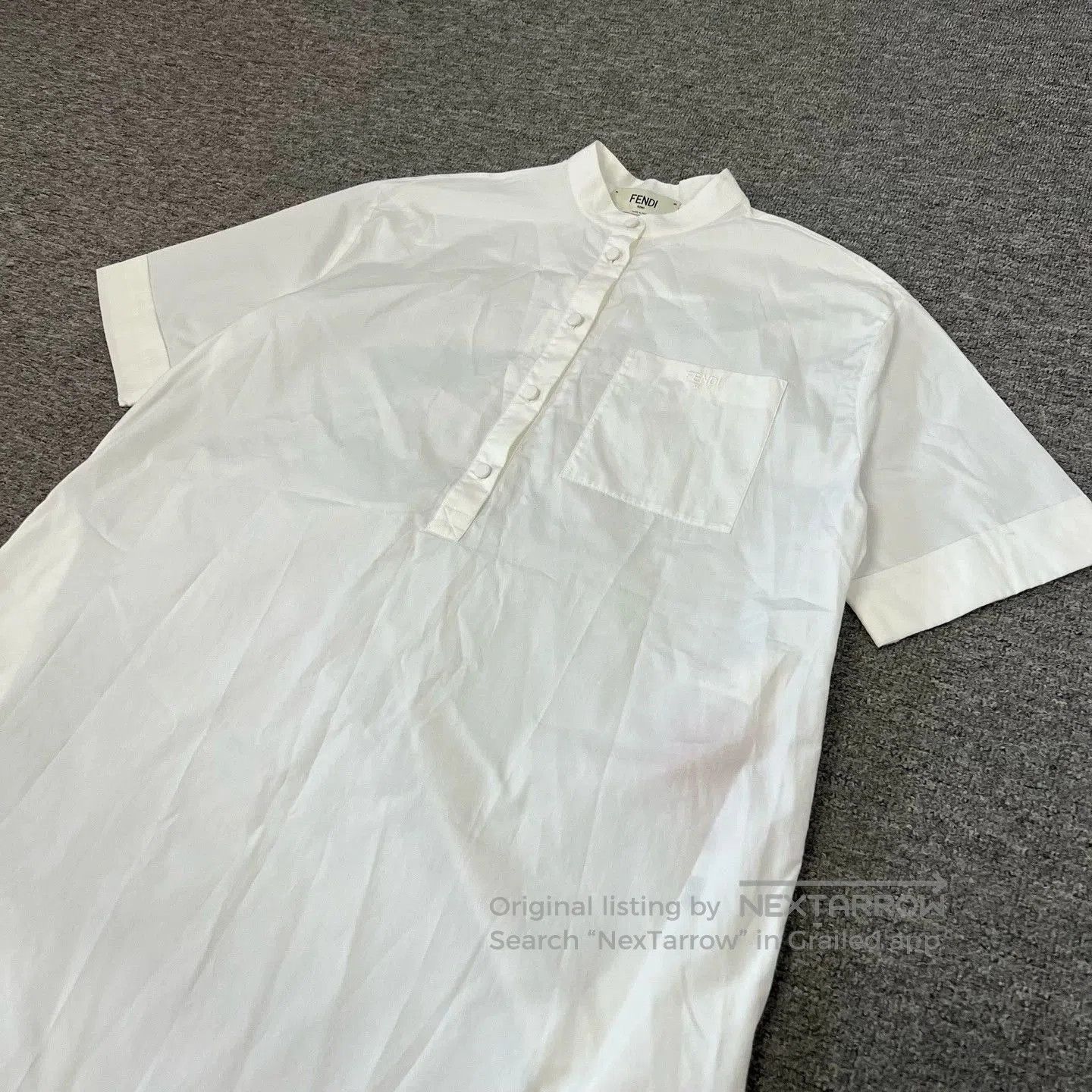 Fendi fendi embroidered logo shirt dress. Size US S / EU 44-46 / 1 - 3 Thumbnail