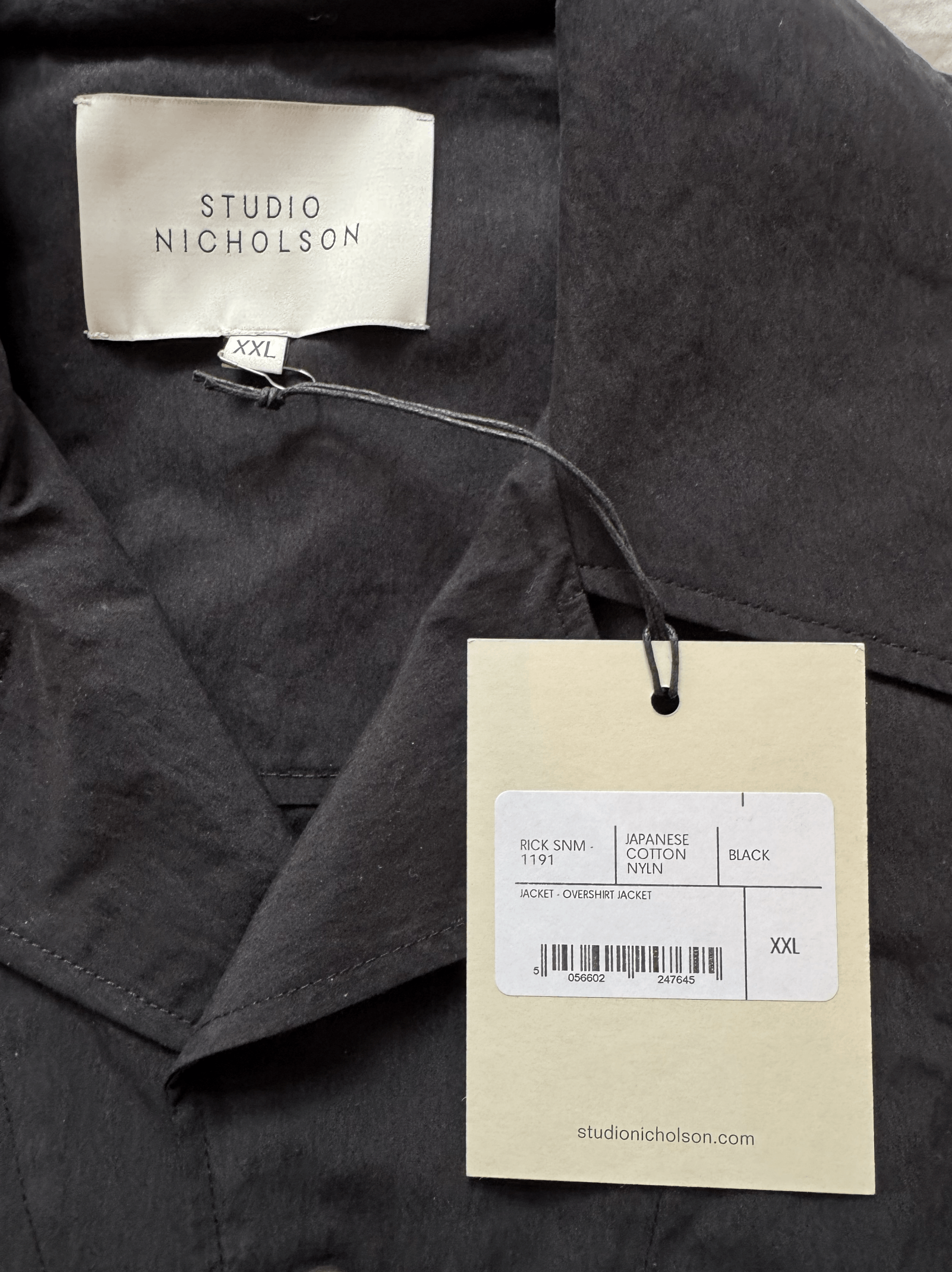 Studio Nicholson Rick Jacket Boxy Black Size US XXL / EU 58 / 5 - 8 Thumbnail