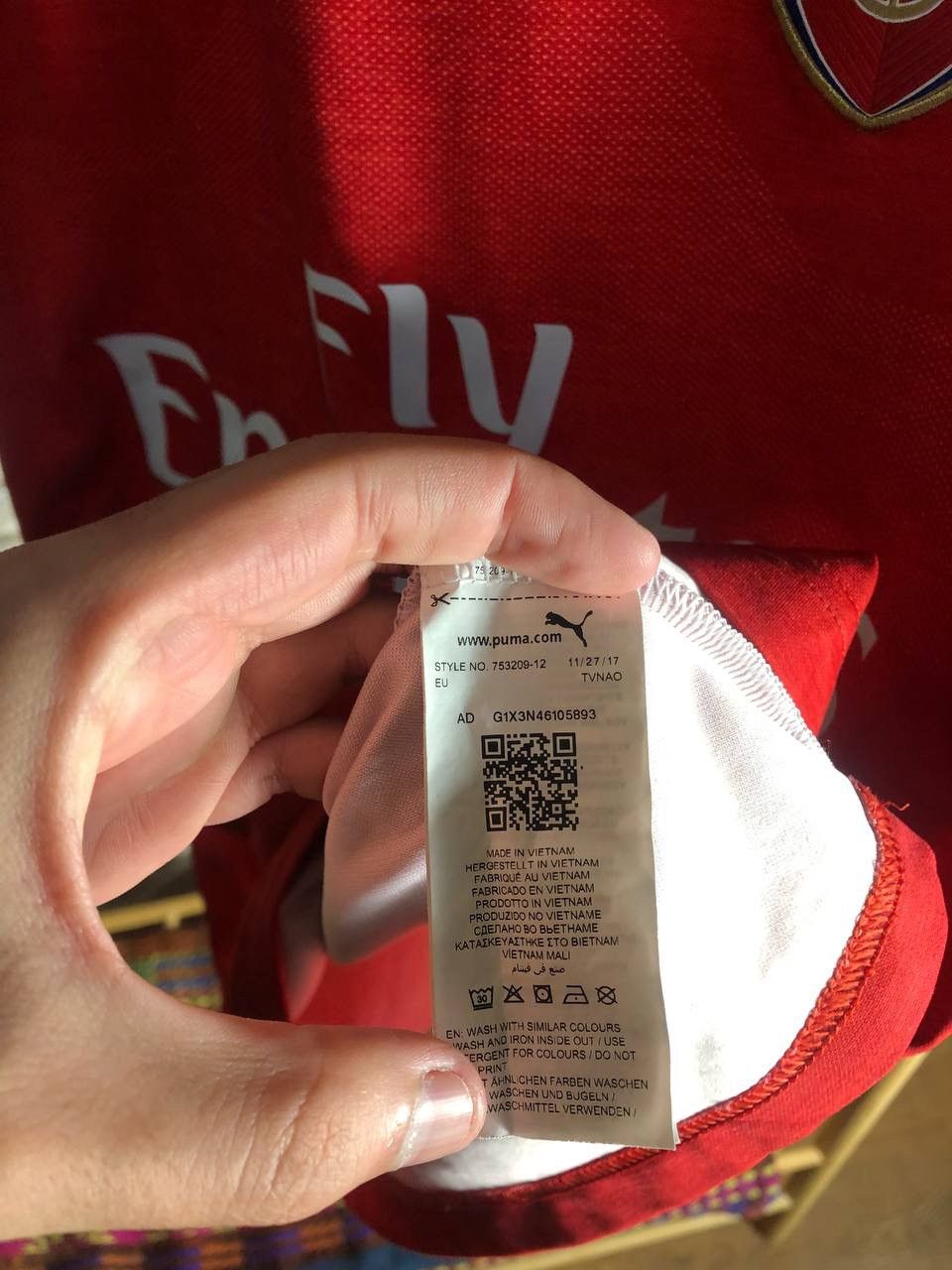 Puma × Vintage VERY RARA PUMA FC ARSENAL LONDON ENGLAND SOCCER JERSEY Y2K Size US L / EU 52-54 / 3 - 6 Thumbnail