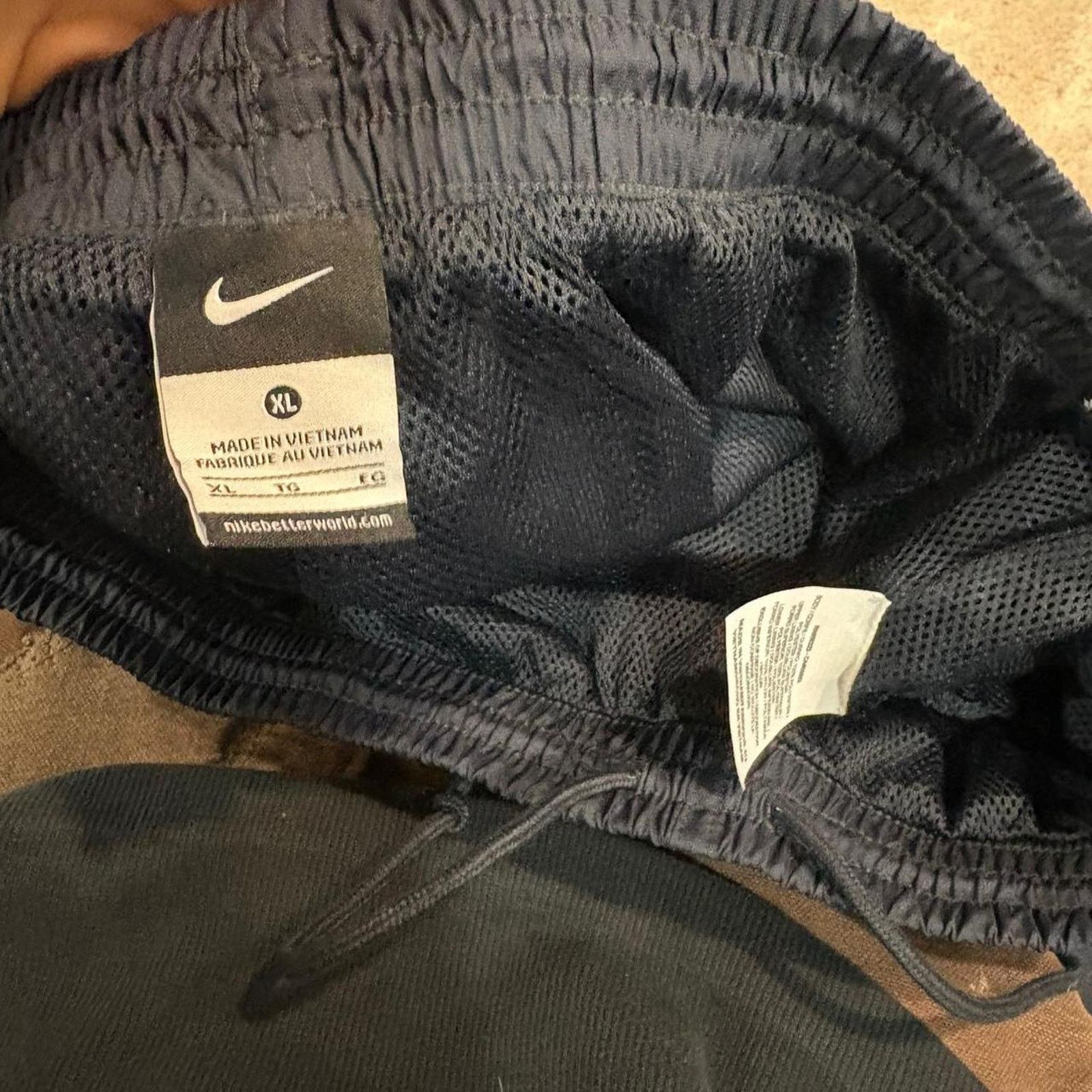 Nike Y2k nike track pants wide leg baggy large navy Size US 32 / EU 48 - 3 Thumbnail