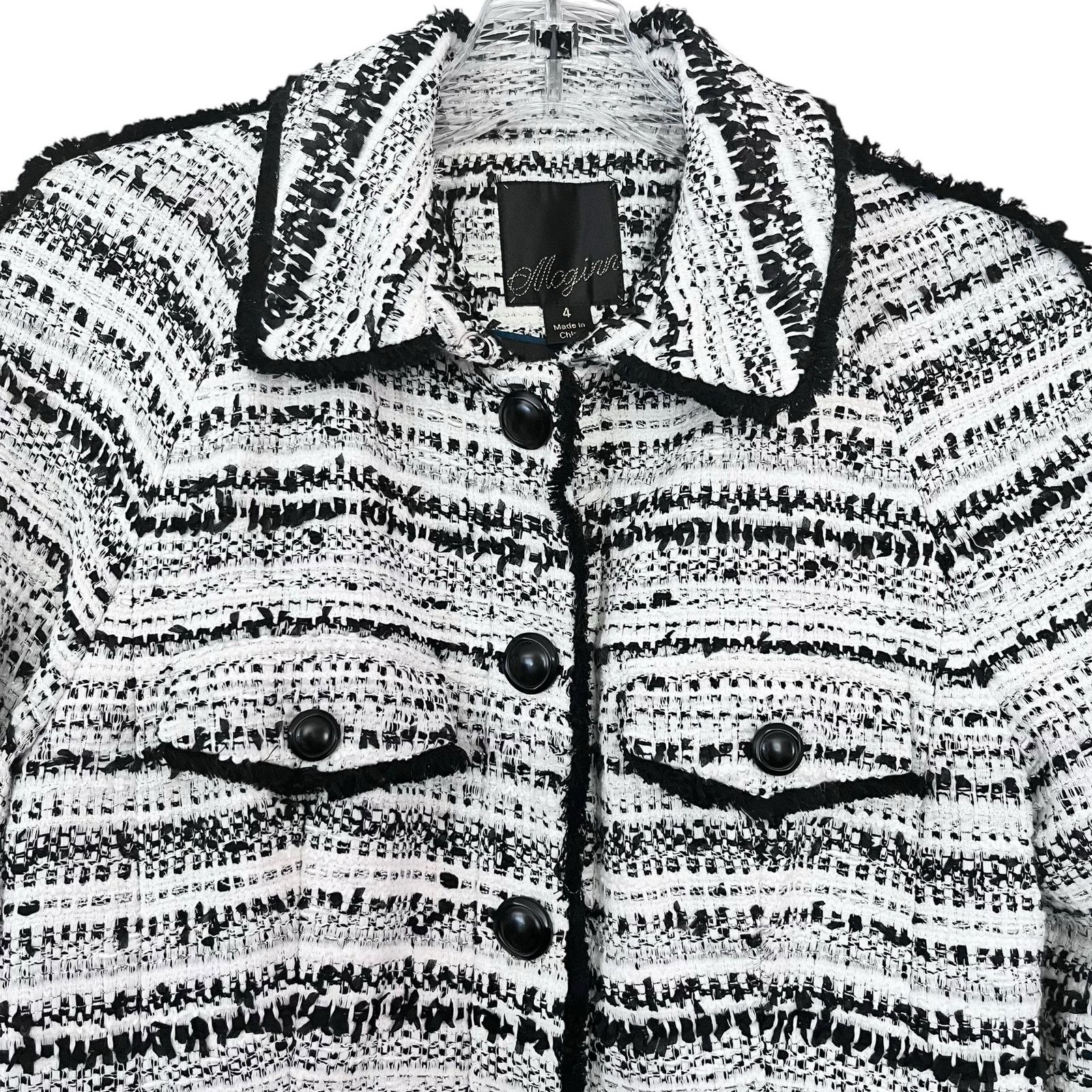 Anthropologie Mcginn Anthropologie Tweed Coat Jacket Overcoat Size S / US 4 / IT 40 - 3 Thumbnail