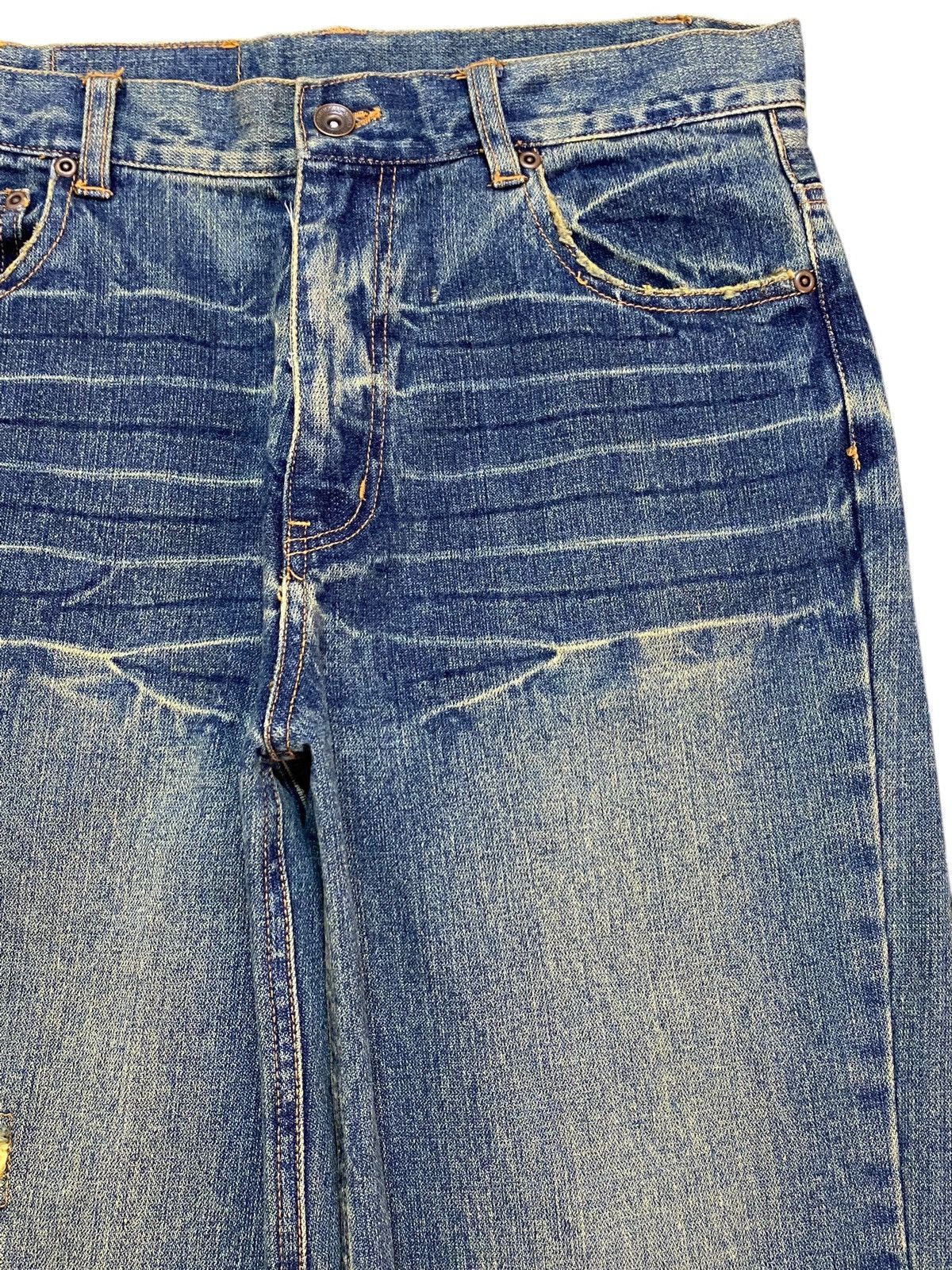 Japanese Brand Vintage Japanese Brands Mud Wash Distressed Denim Jeans Size US 31 - 8 Thumbnail