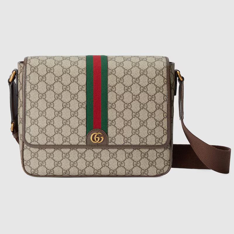 Gucci Ophidia Medium Messenger Bag 761741 Facjq 9741 in Beige, Men's