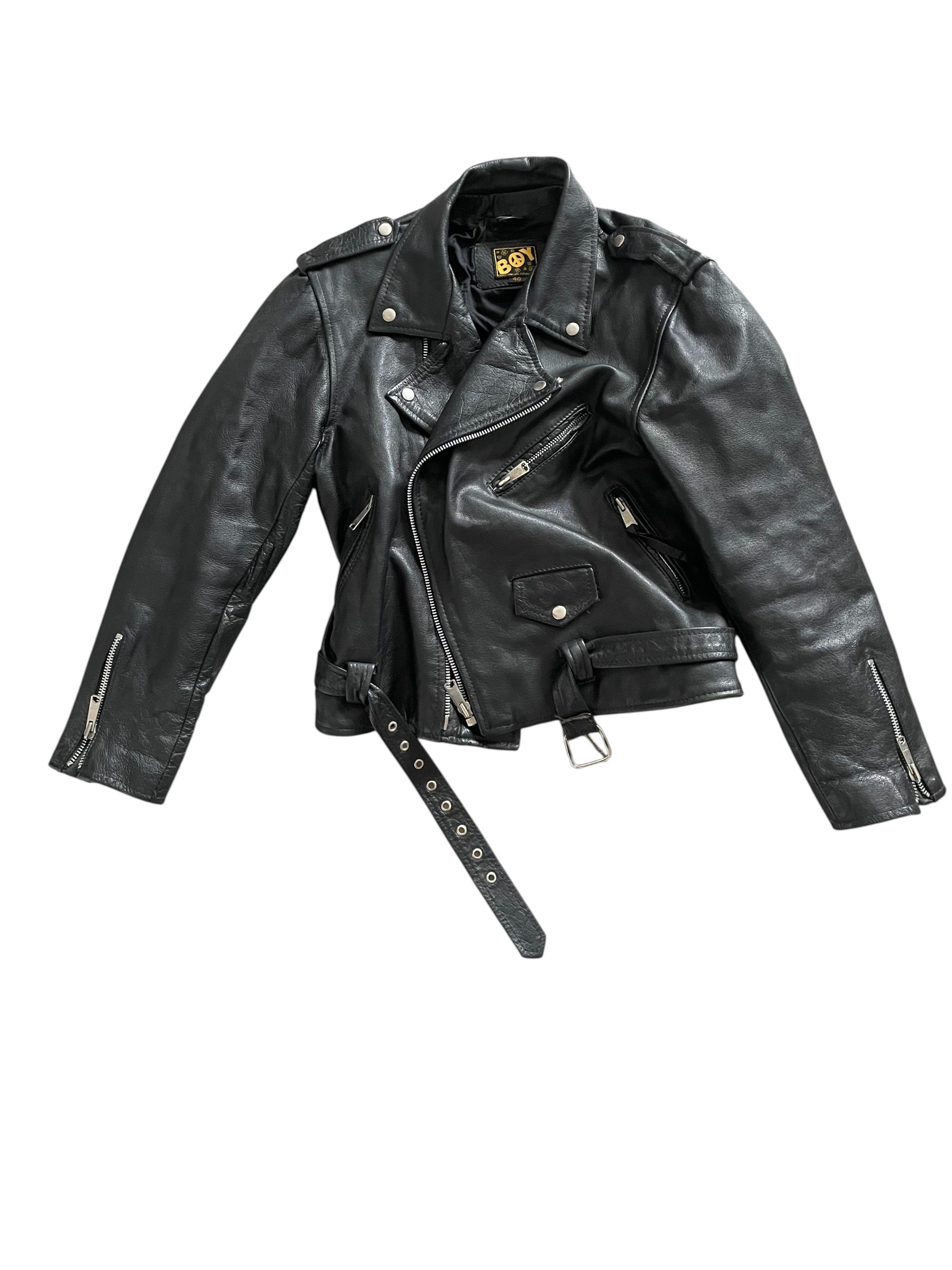 Boy London Boy London Vintage 80s Iconic Black Leather Biker Jacket S Size US S / EU 44-46 / 1 - 4 Thumbnail
