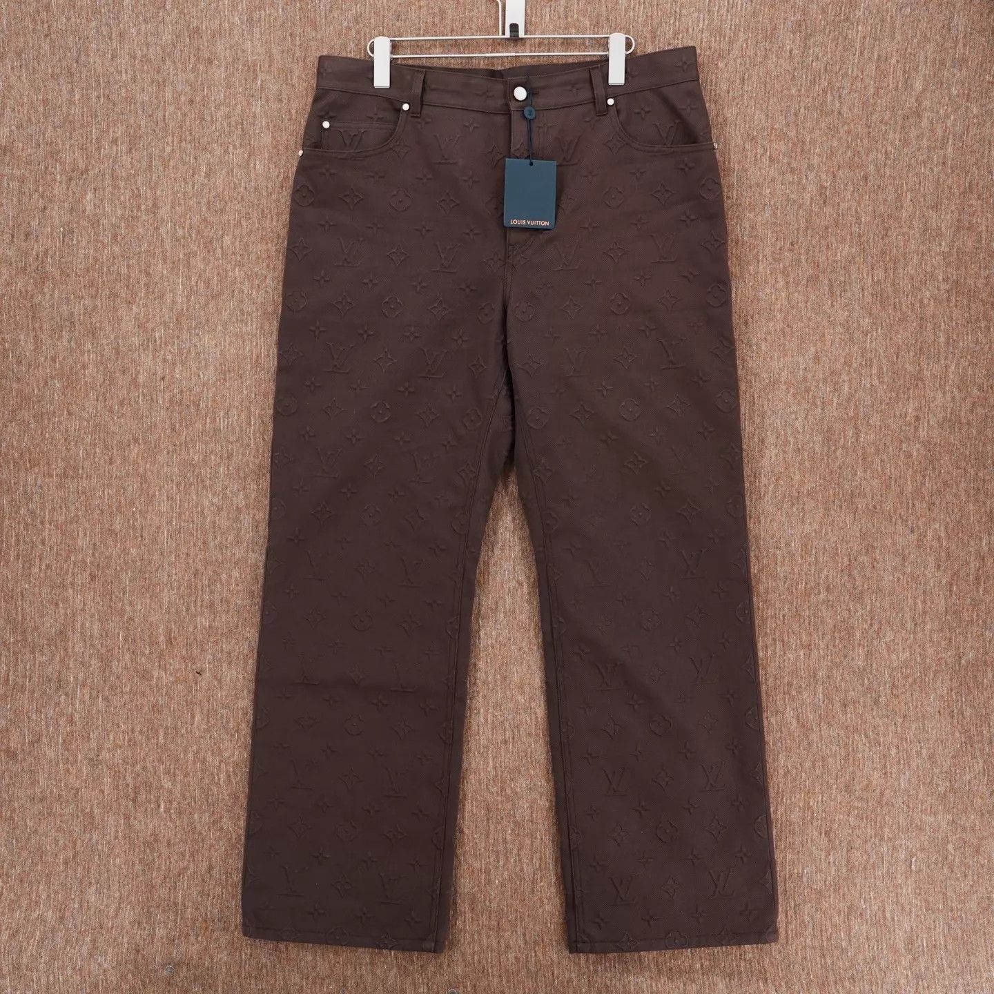 Louis Vuitton Brown Patterned Casual Pants Size 38 Size US 27 - 1 Thumbnail