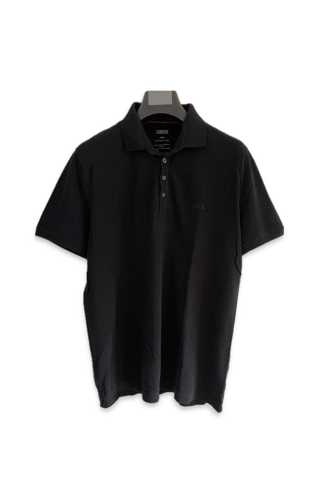 CINQUE CINQUE Premium Black Polo Shirt Classic Casual Business Size US L / EU 52-54 / 3 - 1 Thumbnail