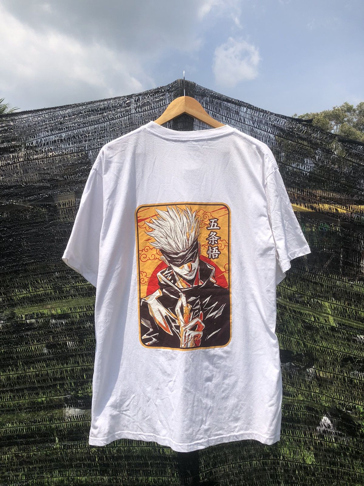 Anime Vintage Anime Jujutsu Kaisen Satoru Gojo Promo Tee Size US XXL / EU 58 / 5 - 1 Thumbnail
