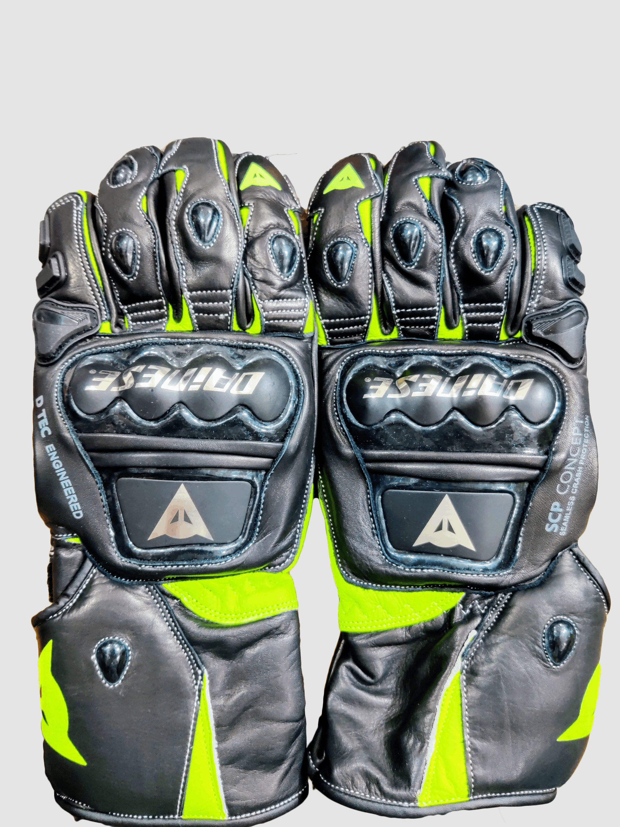 🔥 Dainese 🔥 Titanium Leather Gloves Racing Moto Racing