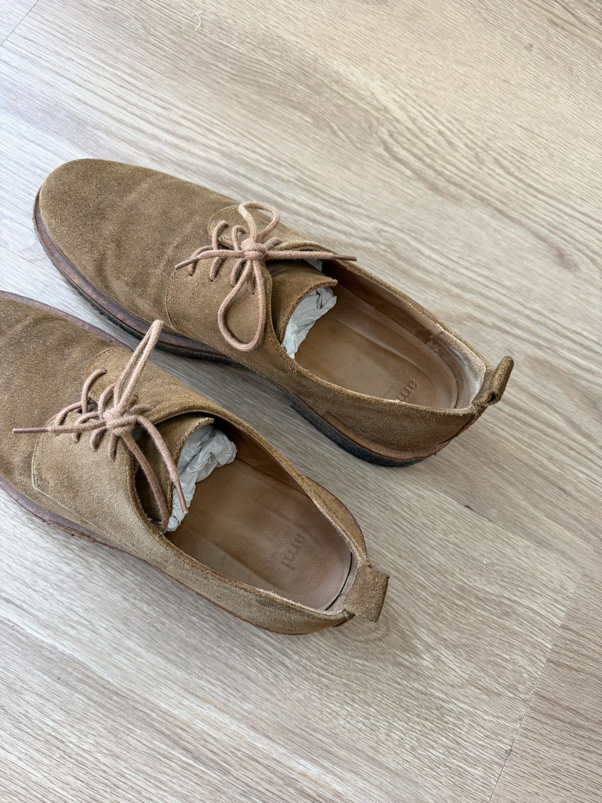 AMI Suede Derby Shoes Made in Portugal Size US 11 / EU 44 - 4 Thumbnail