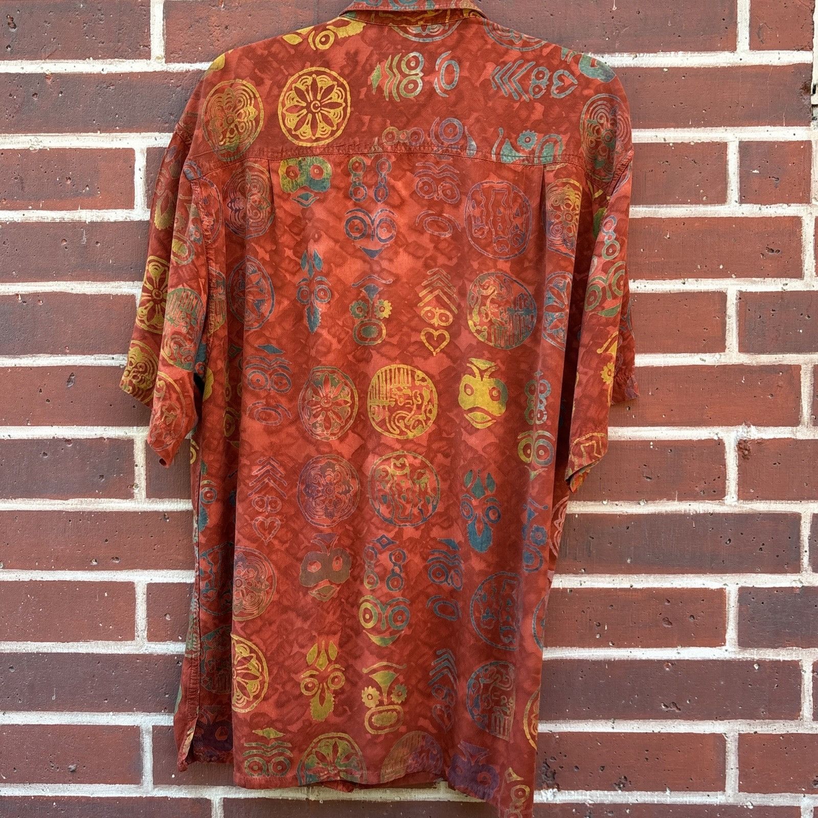 The Territory Ahead Territory Ahead Shirt Mens L Tribal Batik Short Sleeve Butto Size US L / EU 52-54 / 3 - 5 Thumbnail