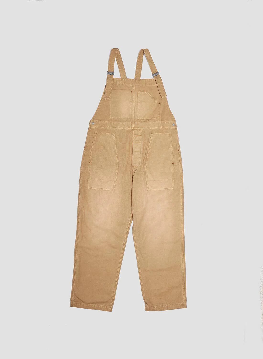 Nigel Cabourn Nigel Cabourn Lybro Cotton Canvas Dungarees In Tan Size US 32 / EU 48 - 2 Thumbnail